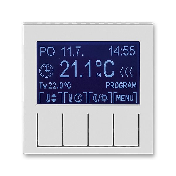 Termostat univerzální programovatelný Levit šedá / bílá