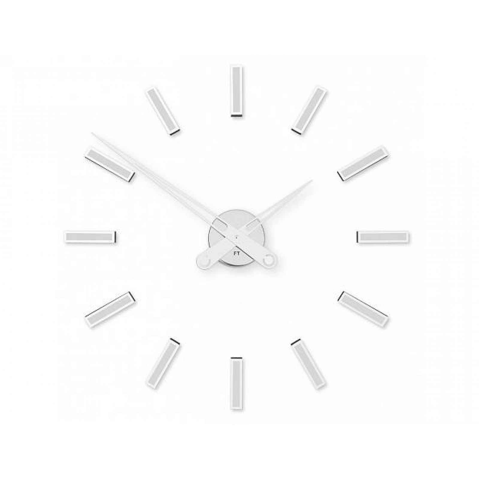 Designové nalepovací hodiny Future Time FT9600WH Modular white 60cm