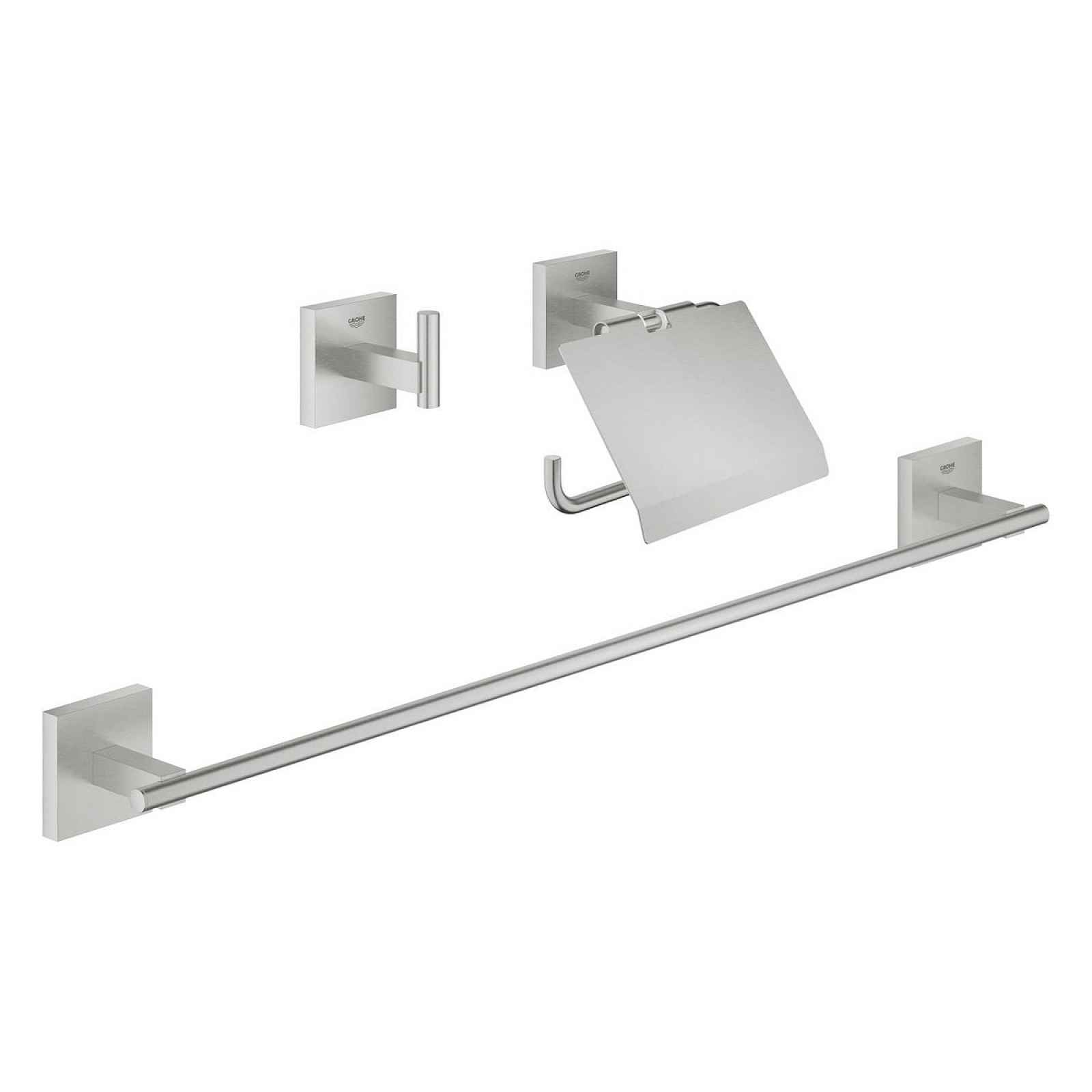 Sada doplňků Grohe Start Cube Accessories supersteel 41124DC0