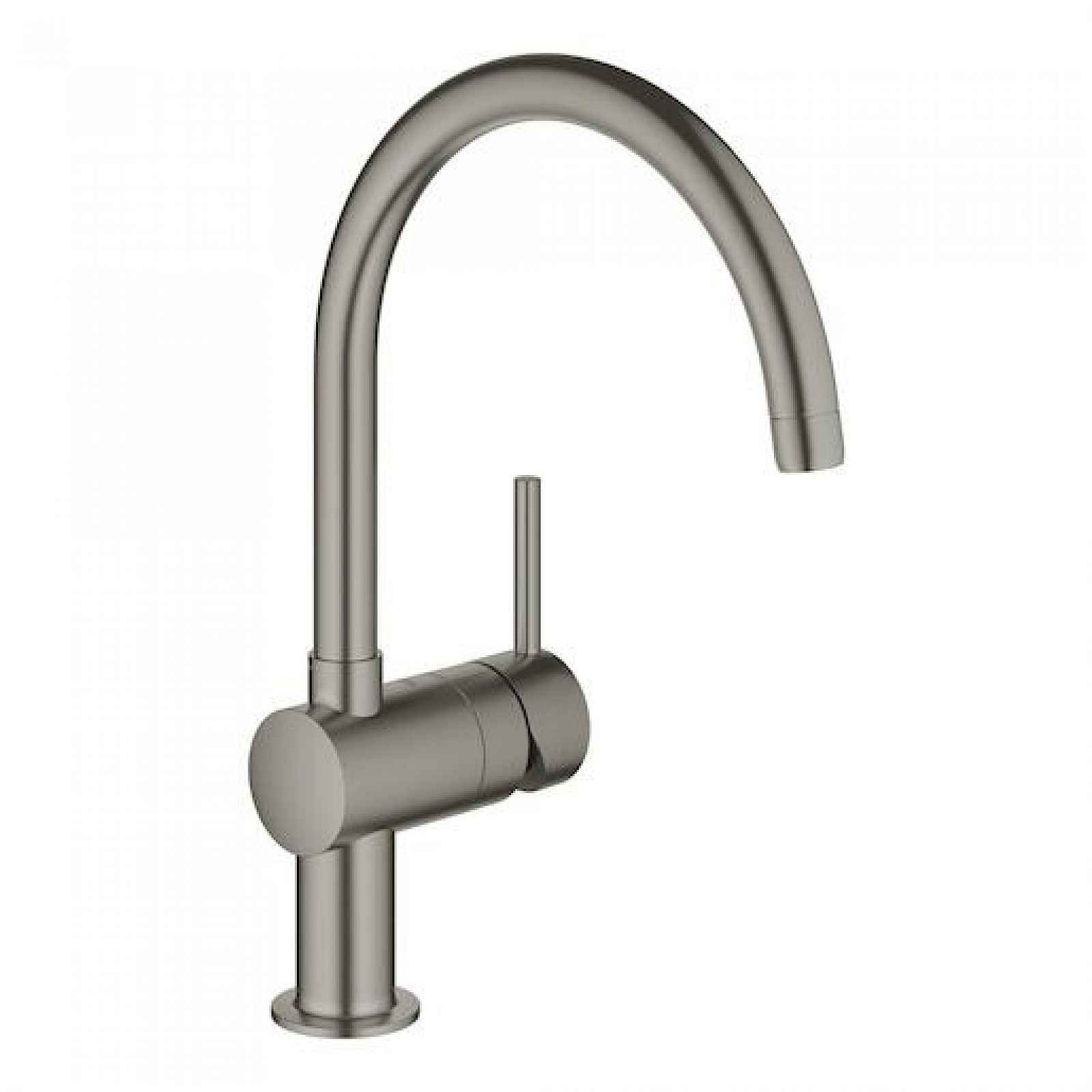 Dřezová baterie Grohe Minta s otočným raménkem kartáčovaný Hard Graphite 32917AL0