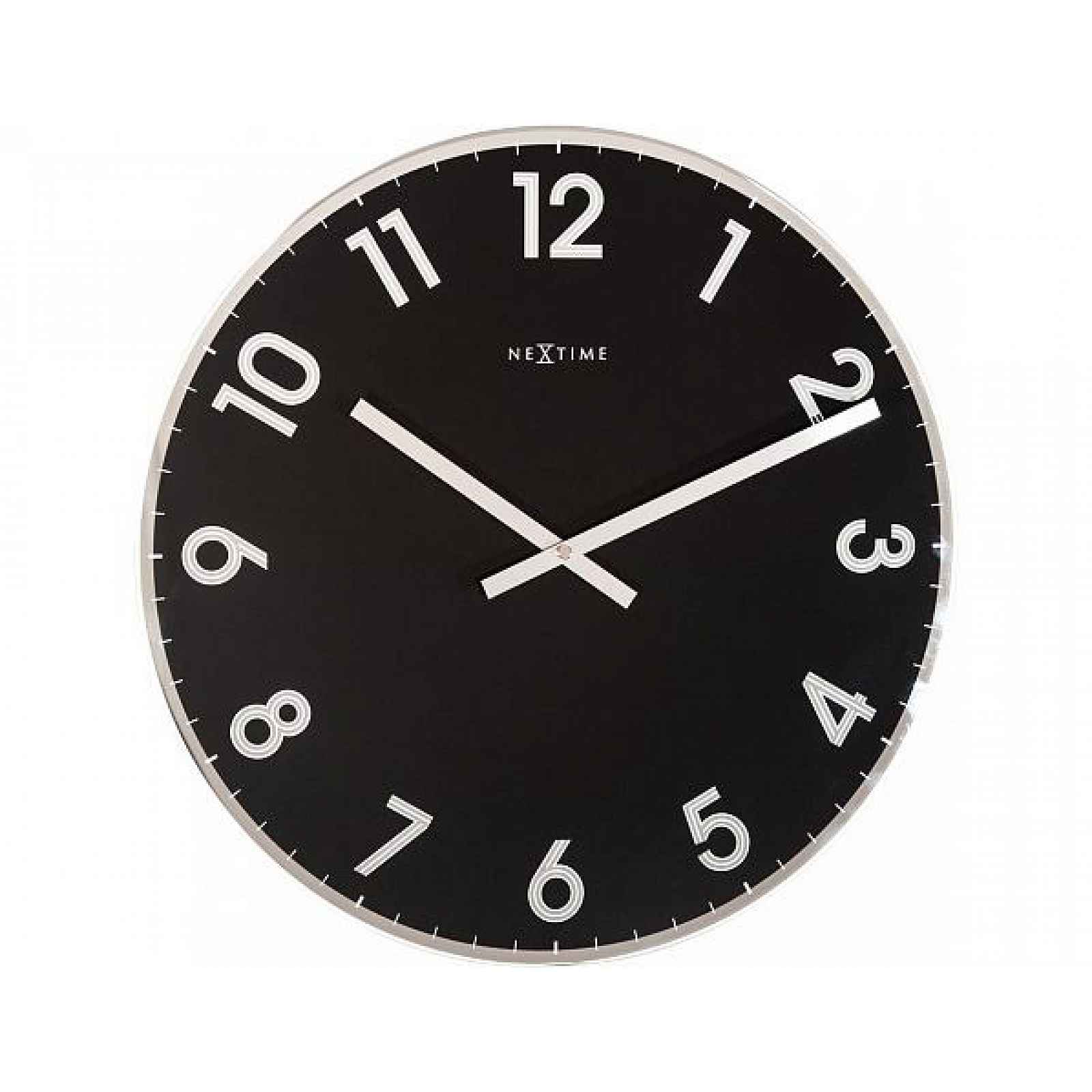 Designové nástěnné hodiny 8190zw Nextime Reflect 43cm