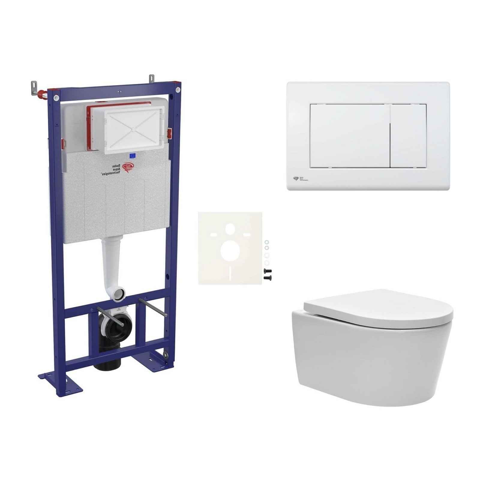 Závěsný wc set do lehkých stěn / předstěnová SAT Brevis SIKOSSBR20K