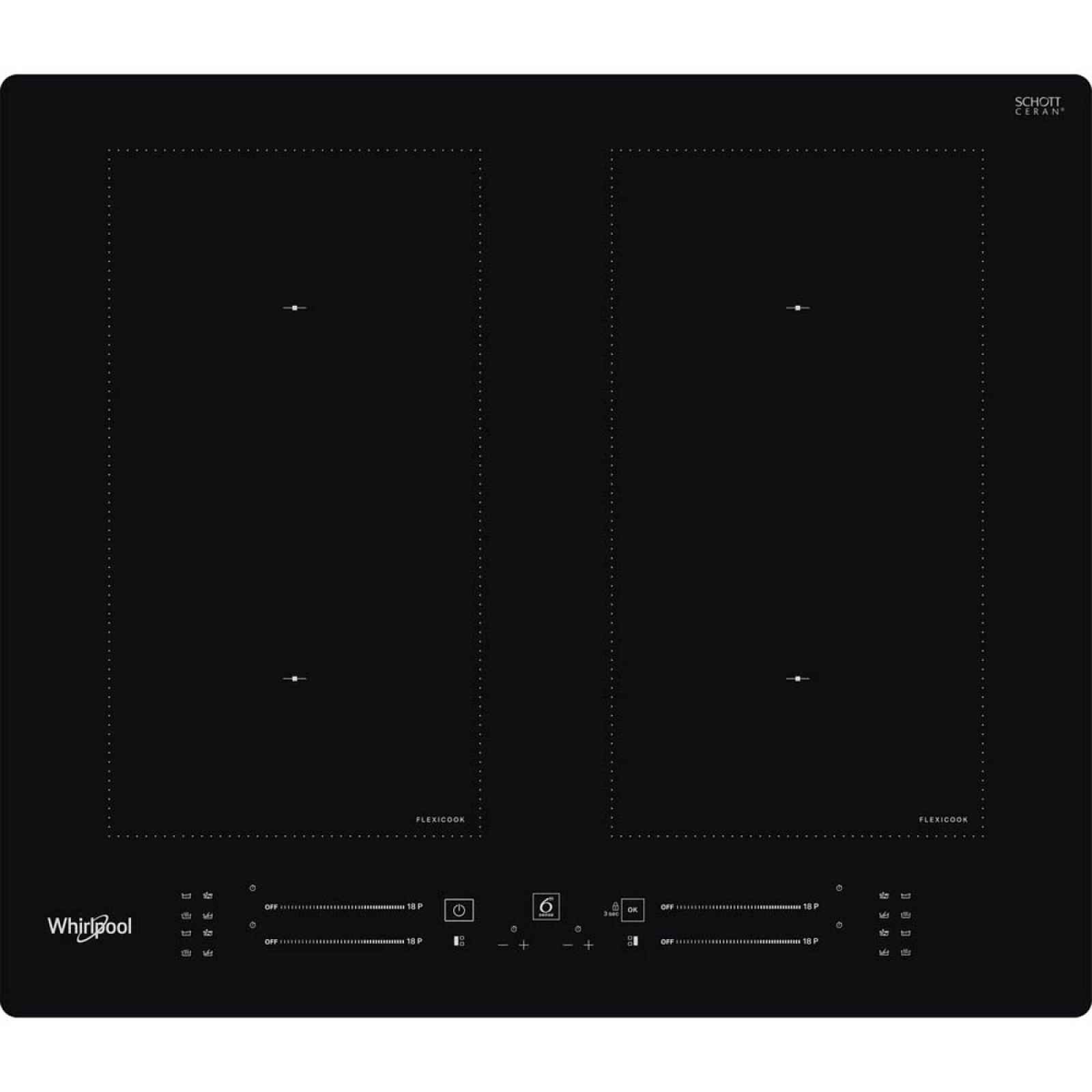 Whirlpool indukční sklokeramická varná deska WLS1360NE