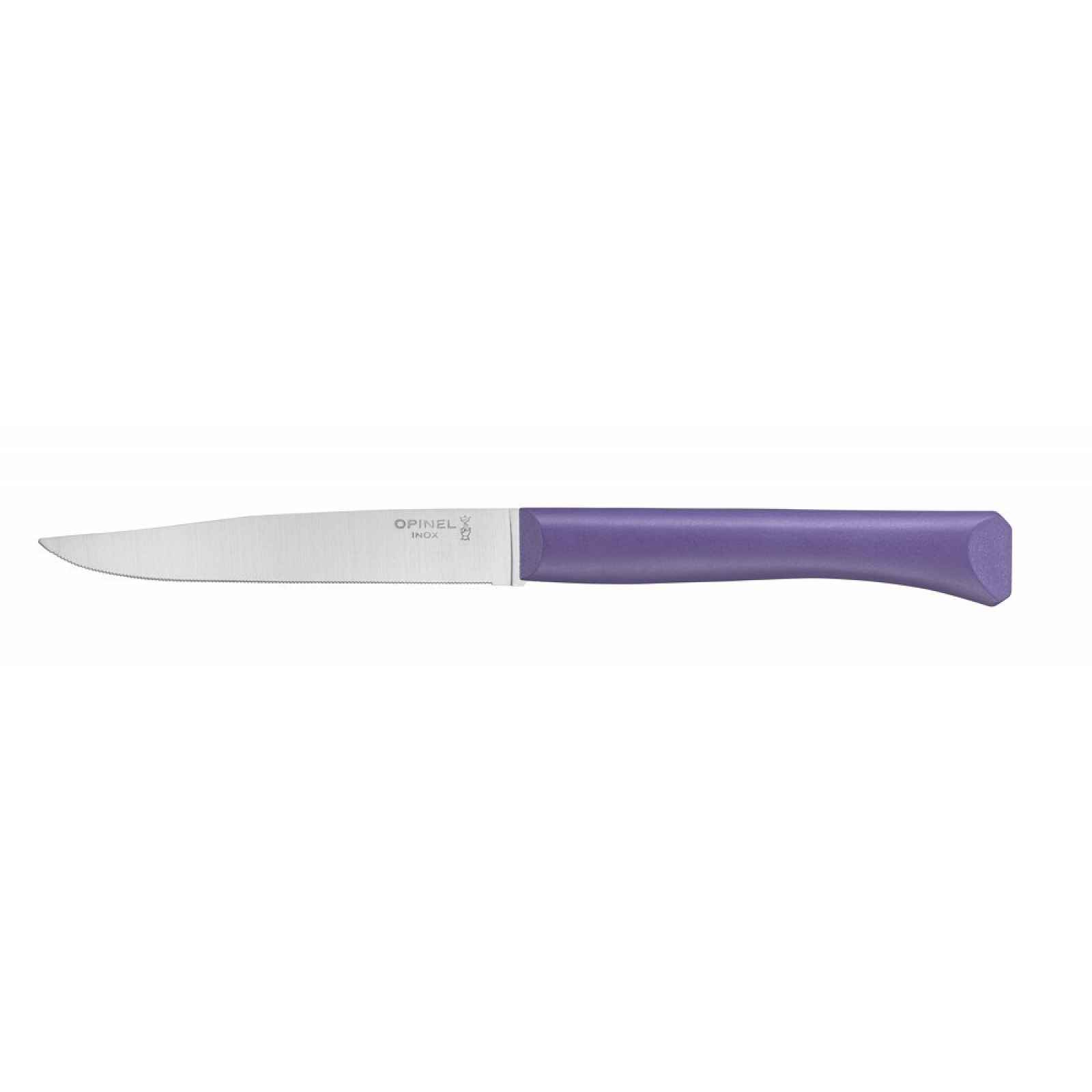 Opinel Bon Appetit steakový nůž s polymerovou rukojetí, fialový, čepel 11 cm 002191