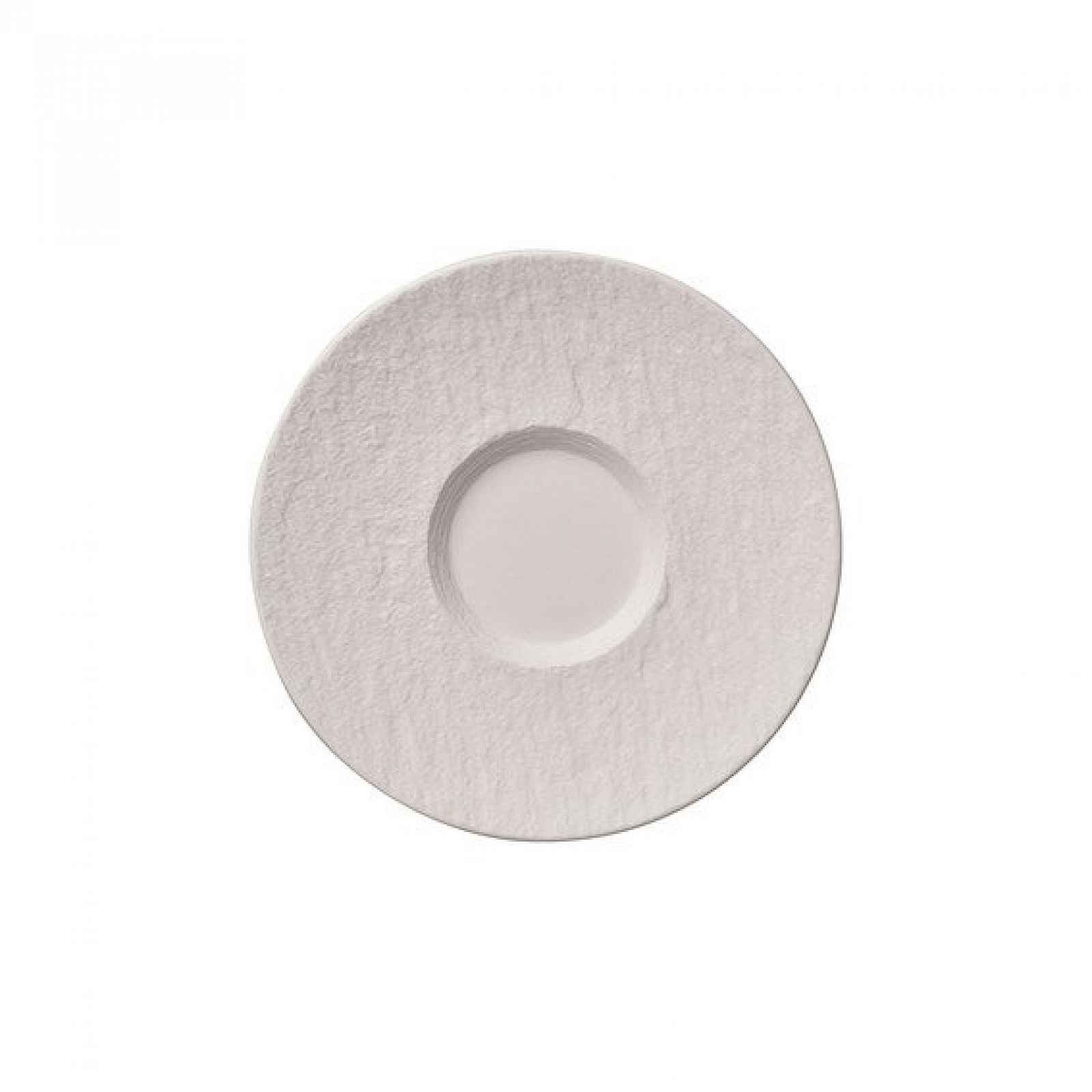 Villeroy & Boch Manufacture Rock Blanc kávový podšálek, Ø 15,5 cm