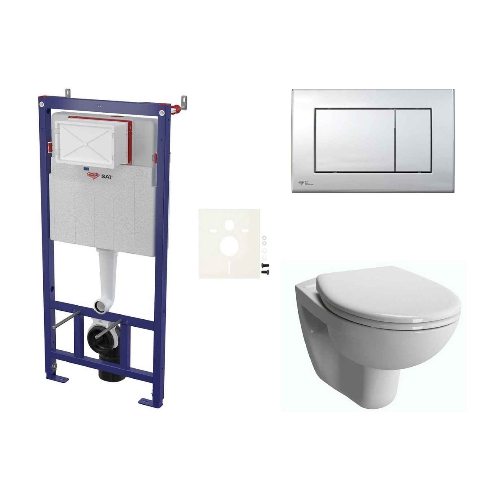 Závěsný wc set do lehkých stěn / předstěnová Vitra Normus SIKOSSNOR21K