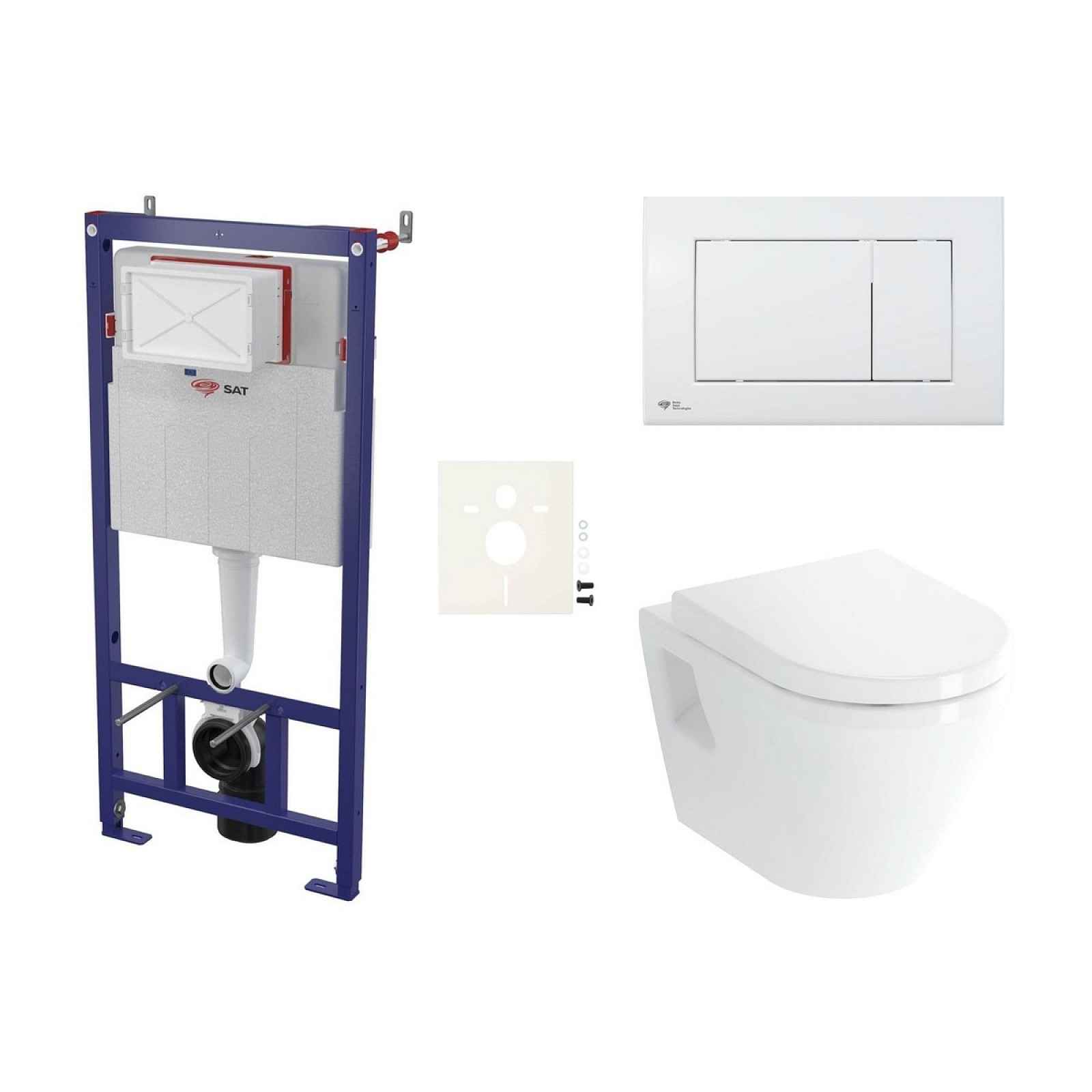 Závěsný wc set do lehkých stěn / předstěnová Vitra Integra SIKOSSINTSC20K