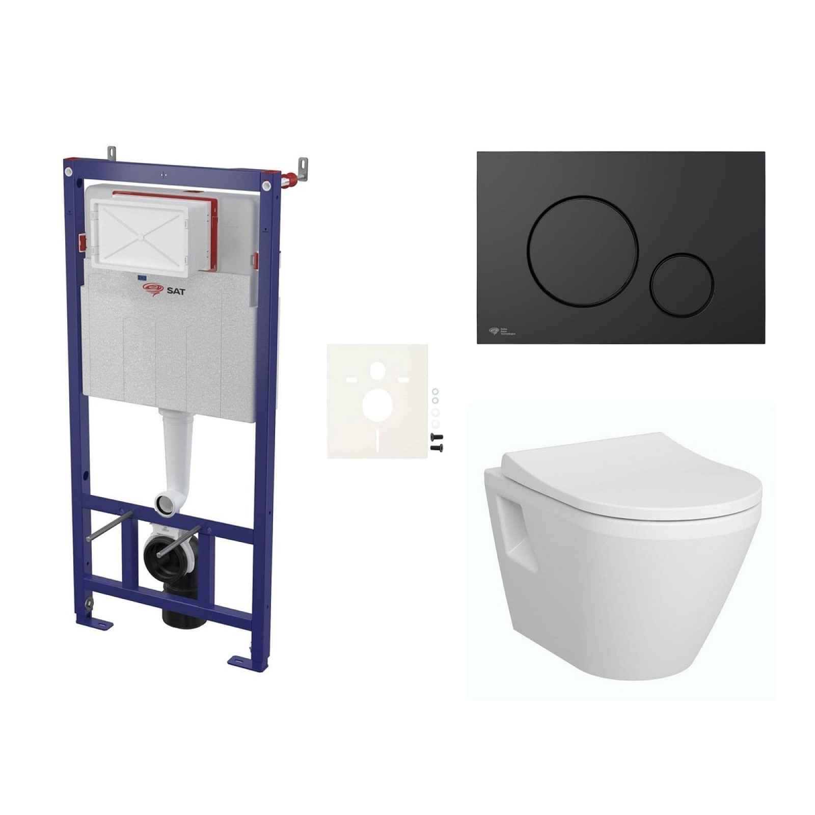 Závěsný wc set do lehkých stěn / předstěnová Vitra Integra SIKOSSINTRE68K