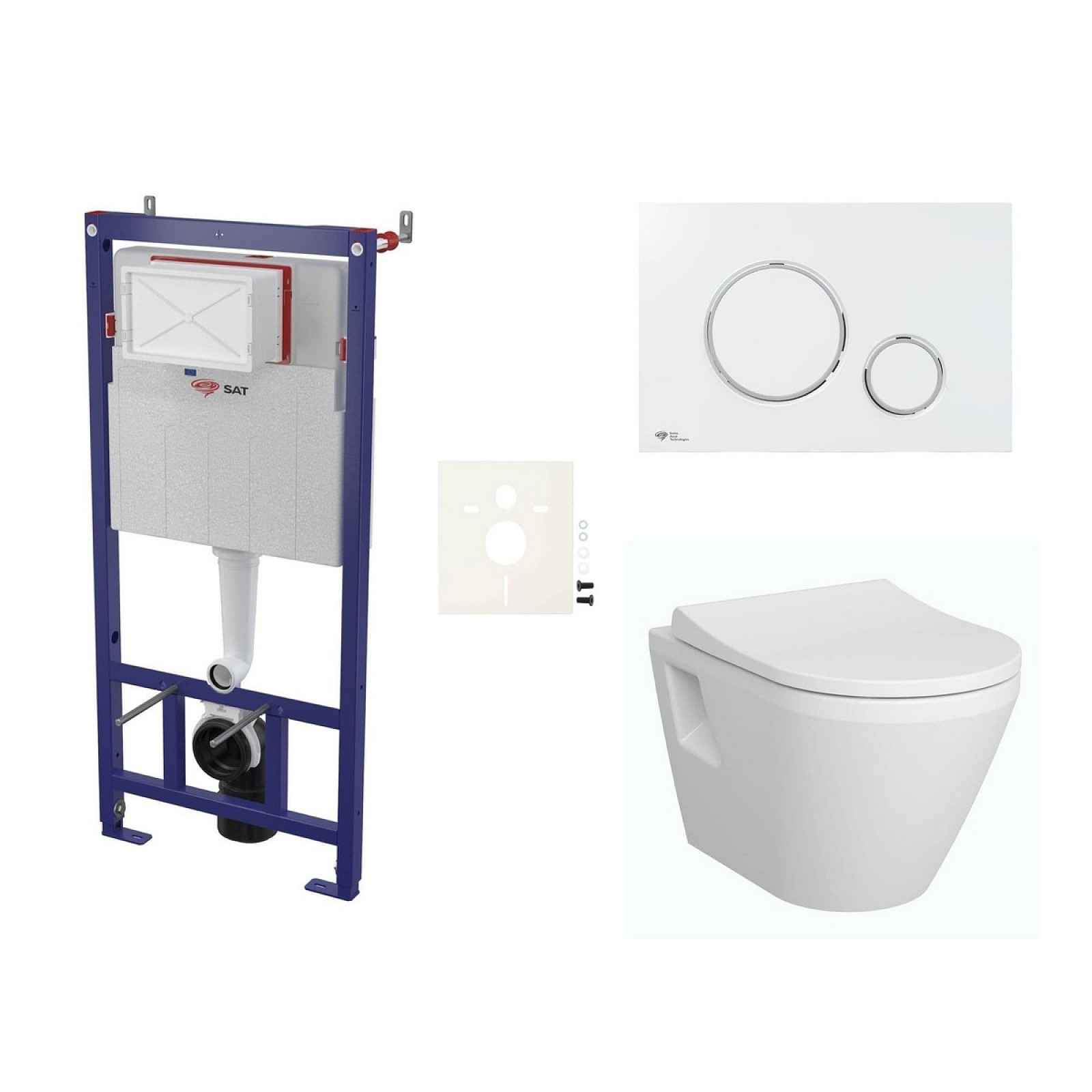 Závěsný wc set do lehkých stěn / předstěnová Vitra Integra SIKOSSINTRE70K