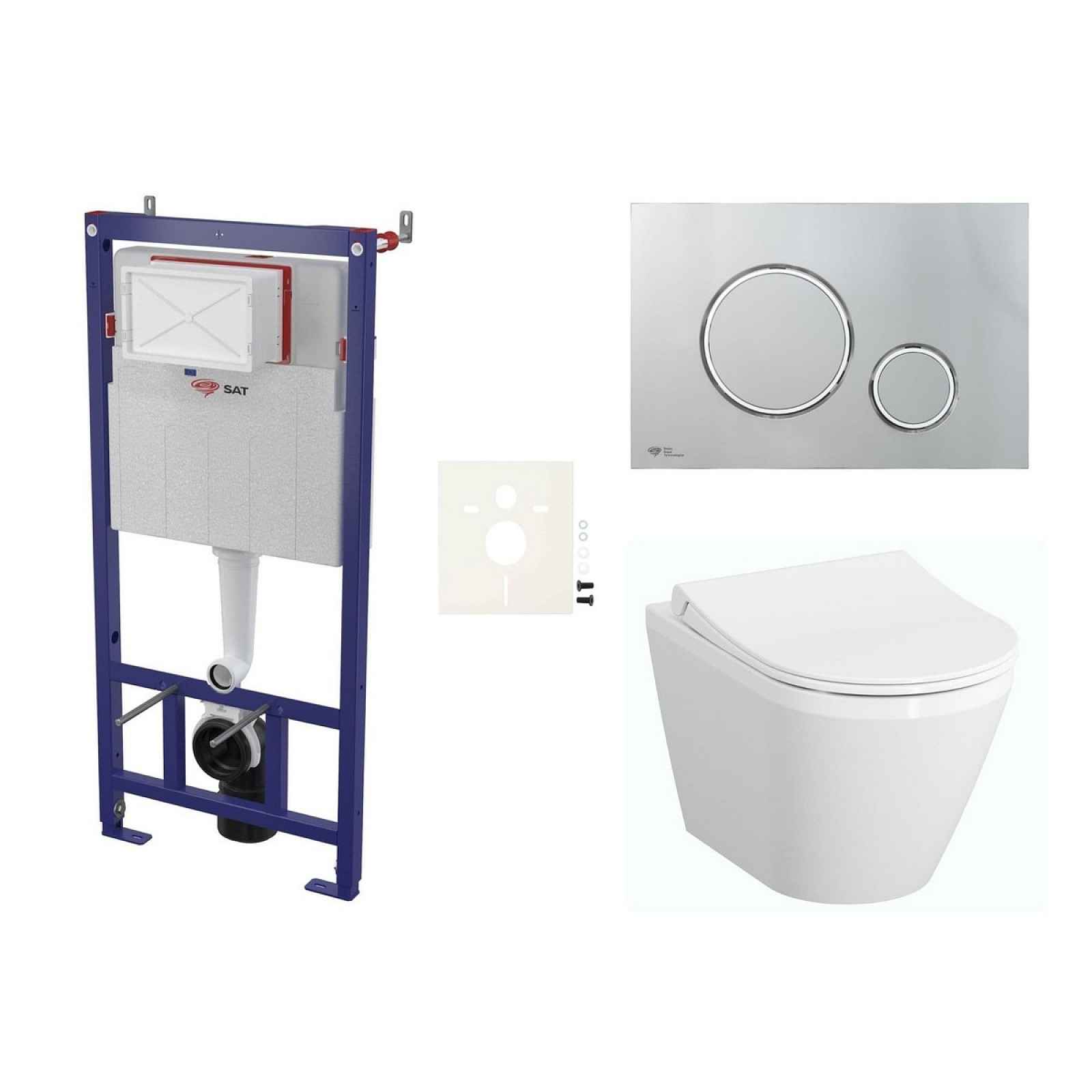 Závěsný wc set do lehkých stěn / předstěnová Vitra Integra SIKOSSINTRESU71K