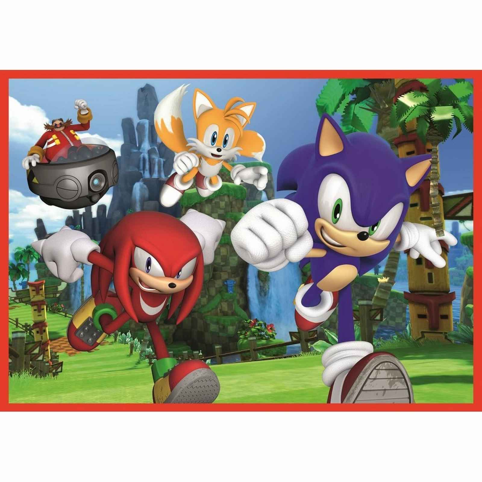 Trefl Puzzle Sonic Dobrodružná jízda, 4v1