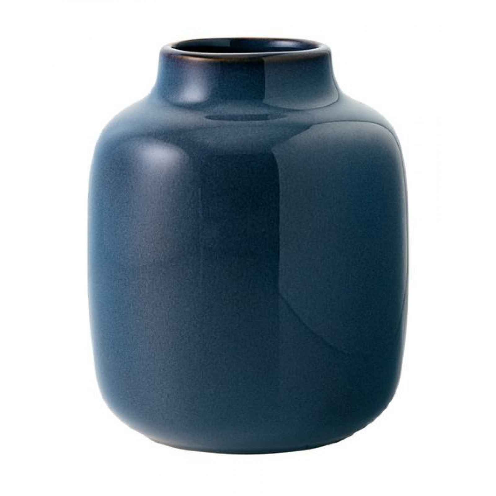 Villeroy & Boch Lave Home bleu uni kameninová váza Nek, 15,5 cm 10-4286-5091