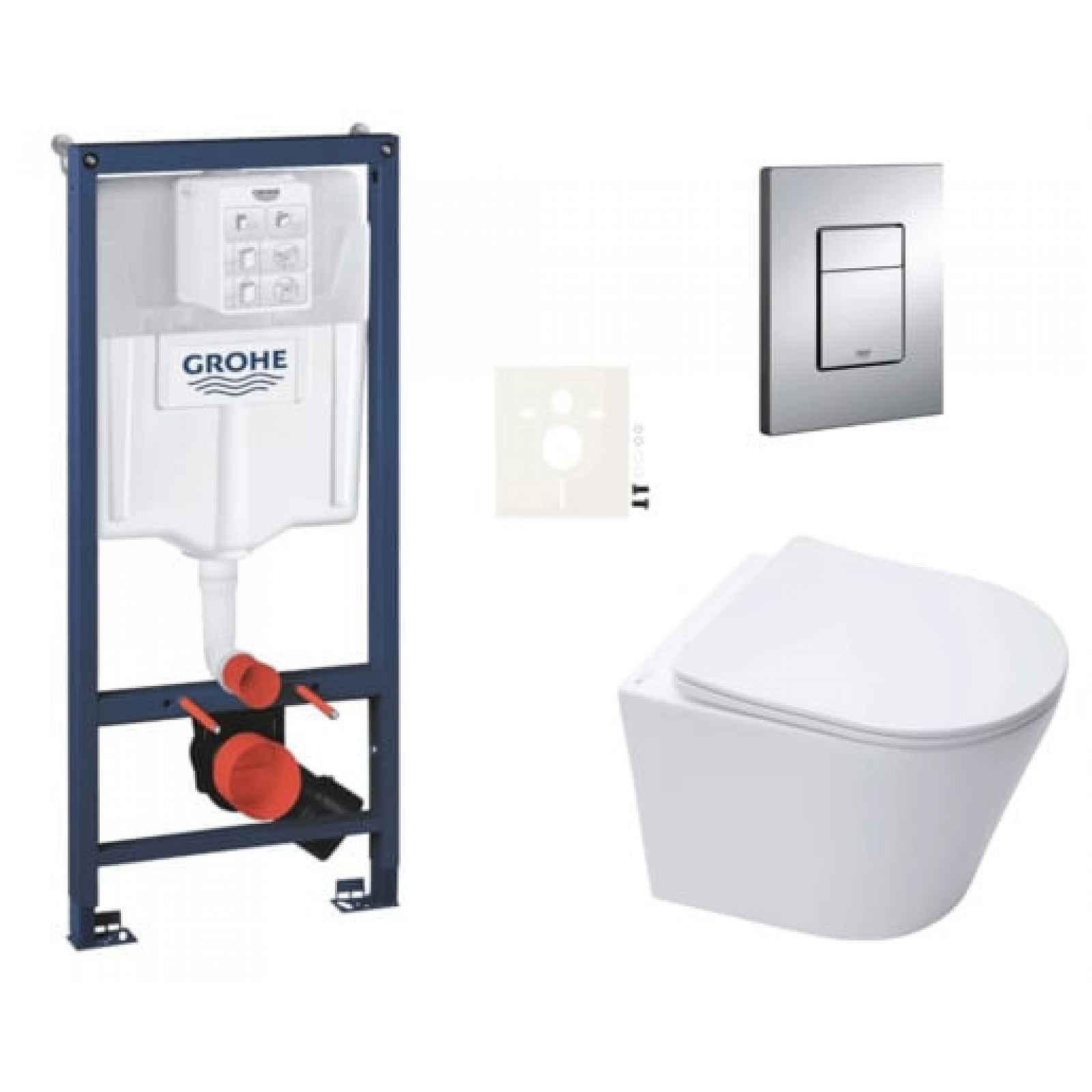 Závěsný wc set do lehkých stěn / předstěnová montáž Swiss Aqua Technologies Infinitio SIKOGRSIN10E