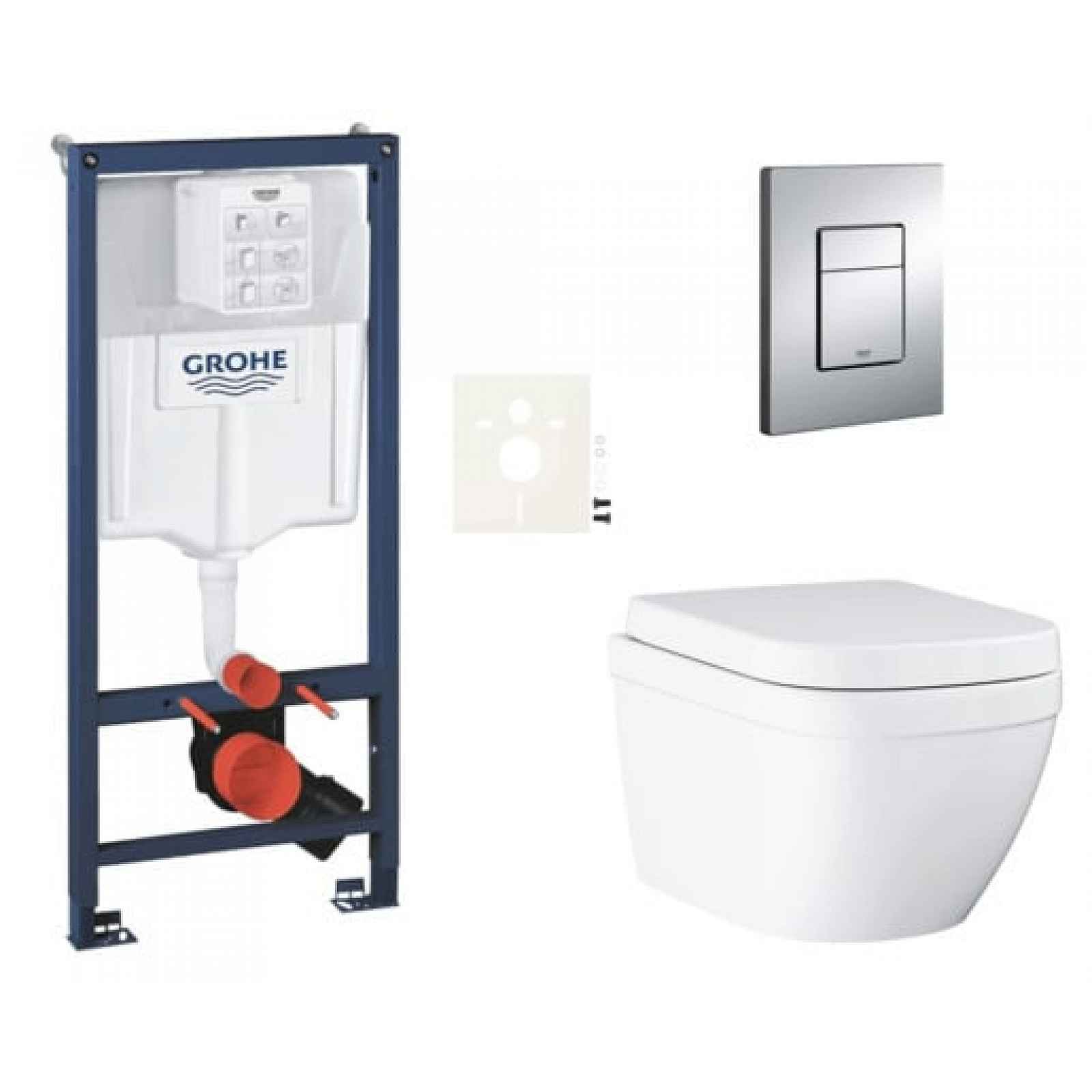 Závěsný wc set do lehkých stěn / předstěnová montáž Grohe Euro Ceramic SIKOGRSEUE