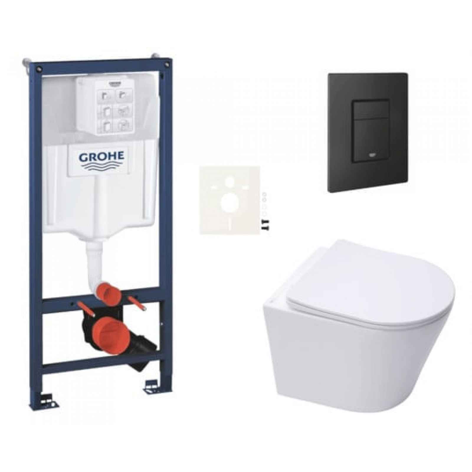 Závěsný wc set do lehkých stěn / předstěnová montáž Swiss Aqua Technologies Infinitio SIKOGRSIN10EKF0