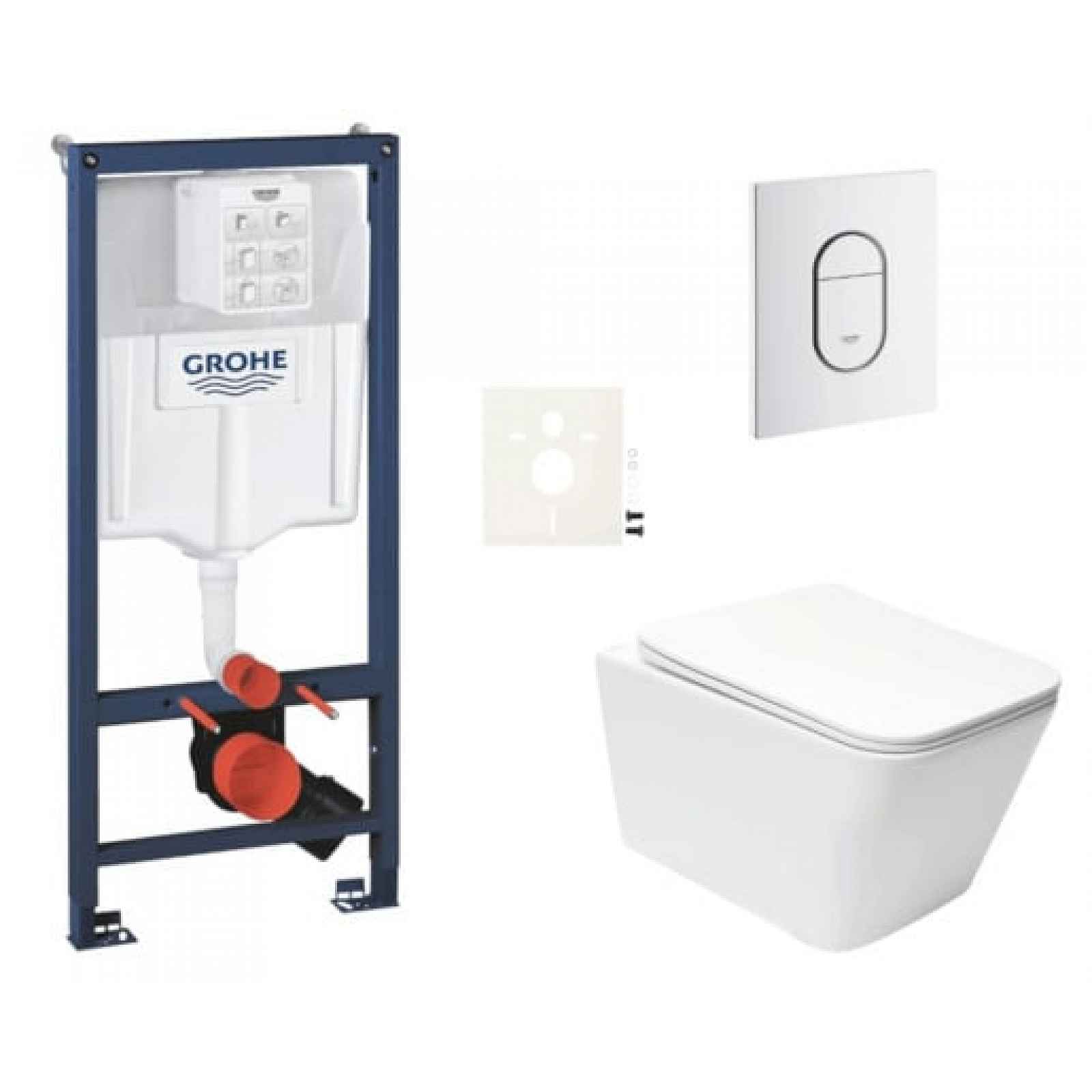 Závěsný wc set do lehkých stěn / předstěnová montáž Swiss Aqua Technologies Infinitio SIKOGRSIN12ASH0