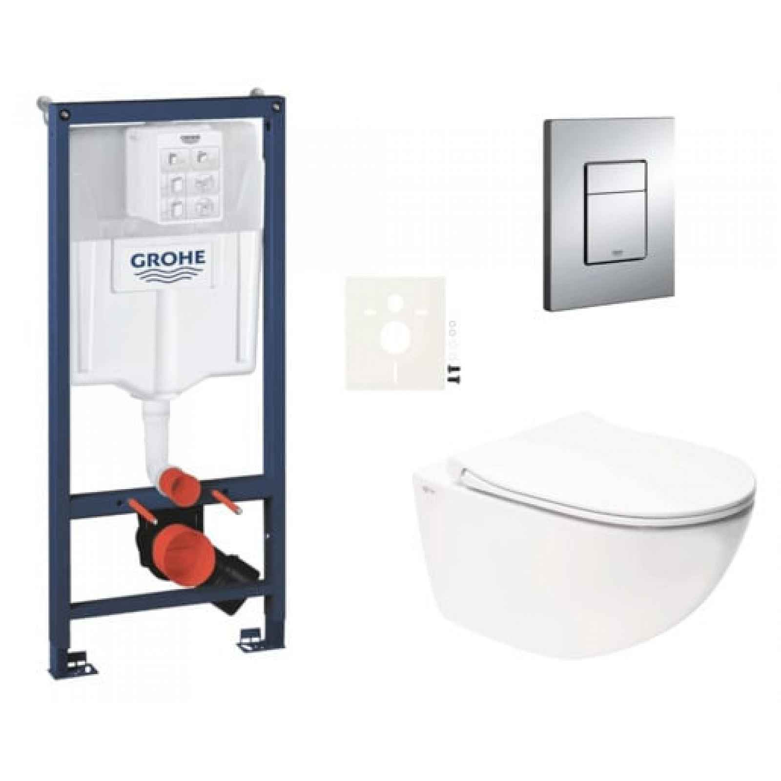 Závěsný wc set do lehkých stěn / předstěnová montáž Swiss Aqua Technologies Infinitio SIKOGRSIN11E