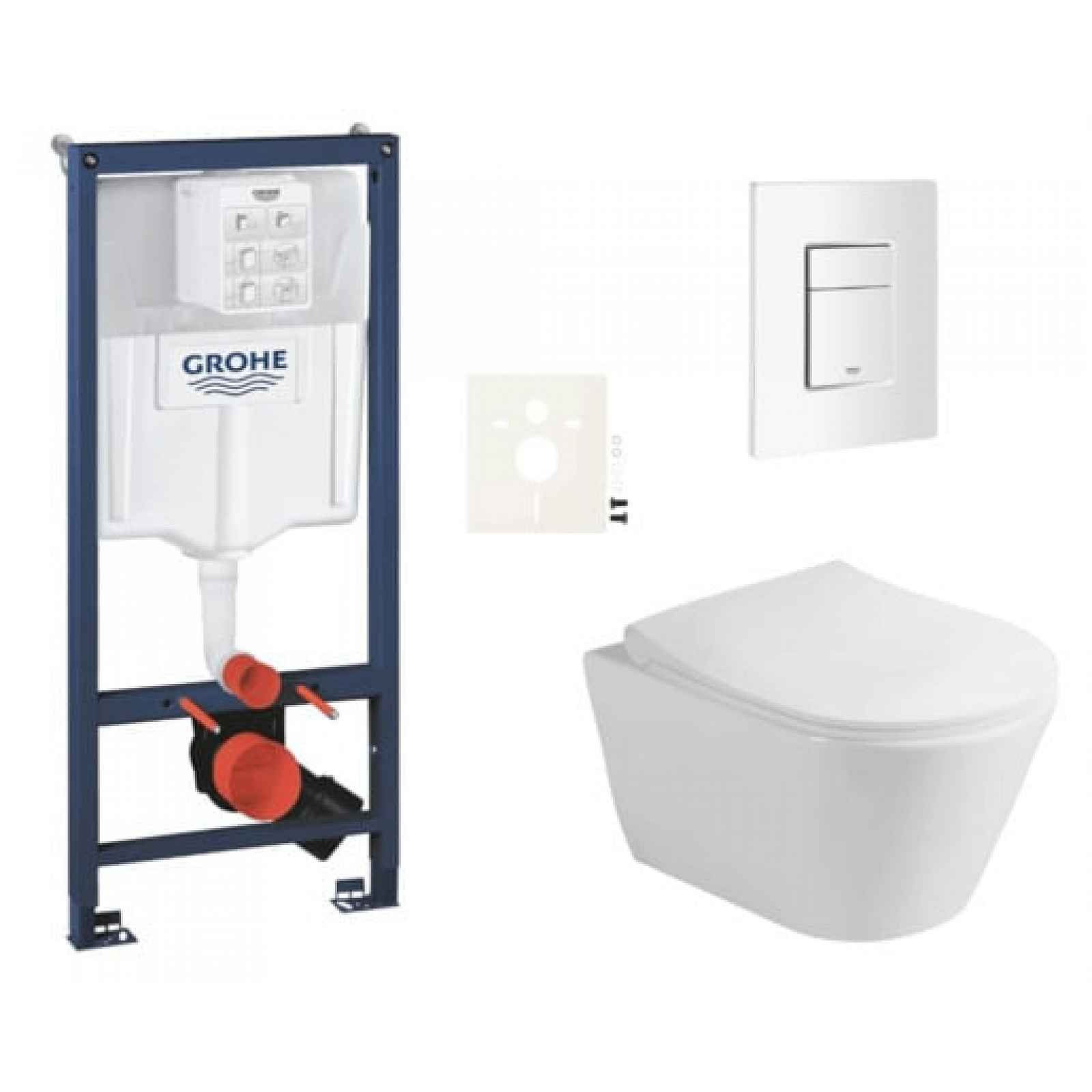 Závěsný wc set do lehkých stěn / předstěnová montáž Glacera Ava SIKOGRSAVASCSH0