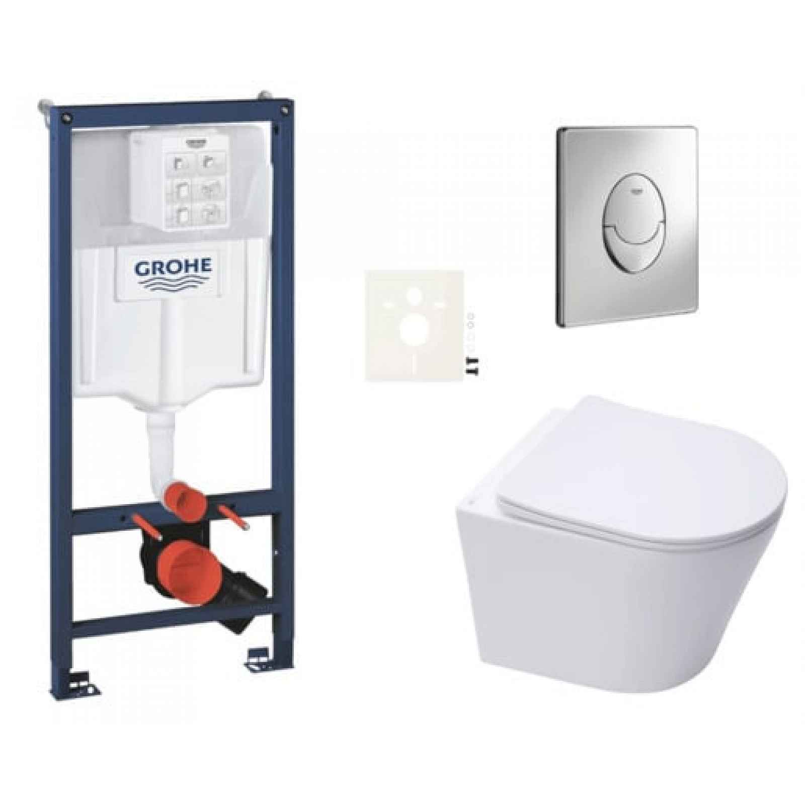 Závěsný wc set do lehkých stěn / předstěnová montáž Swiss Aqua Technologies Infinitio SIKOGRSIN10SA