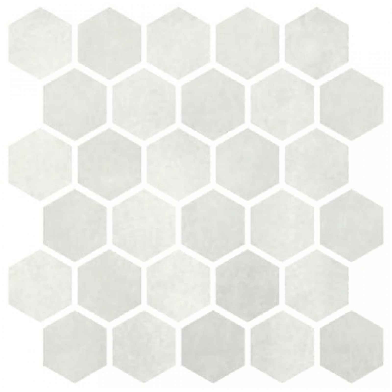 Mozaika Cir Materia Prima cloud white hexagon 27x27 cm lesk 1069910