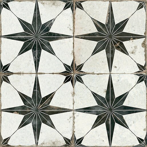 Dlažba Peronda FS Star negro 45x45 cm mat FSSTARN