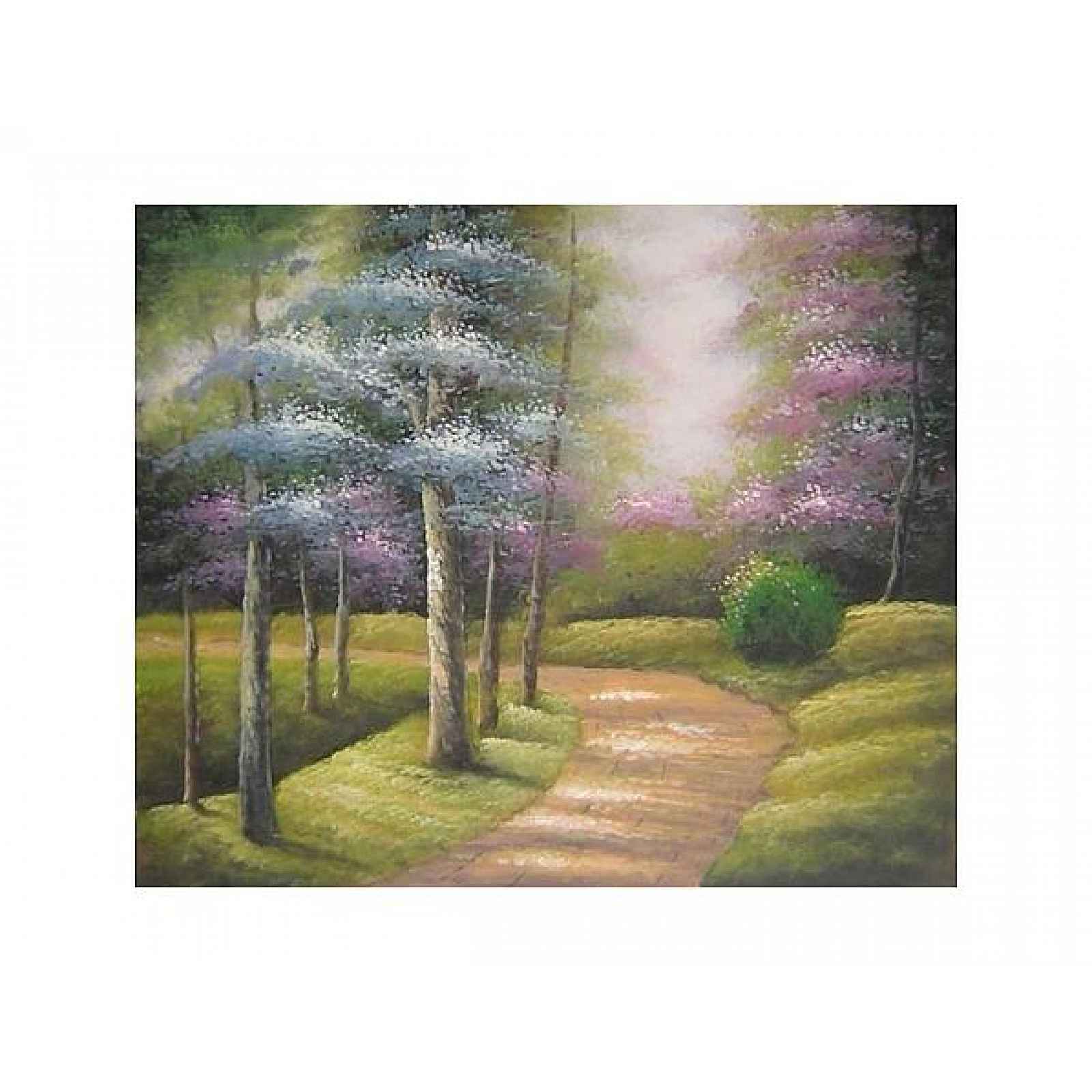 Obraz - Ranní cesta lesem 2b - 90 cm x 60 cm