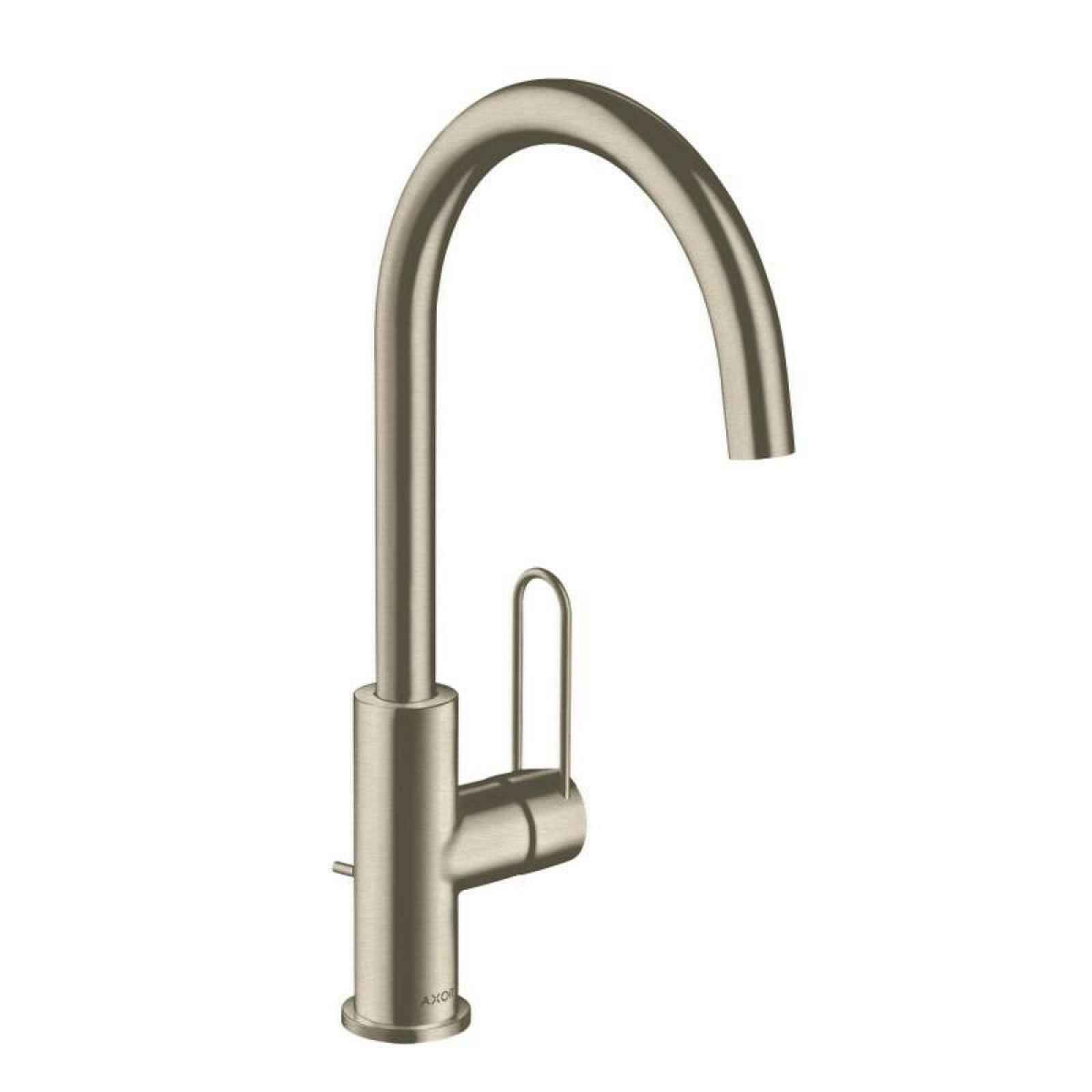 Umyvadlová baterie Hansgrohe Axor Uno s výpustí kartáčovaný nikl 38036820