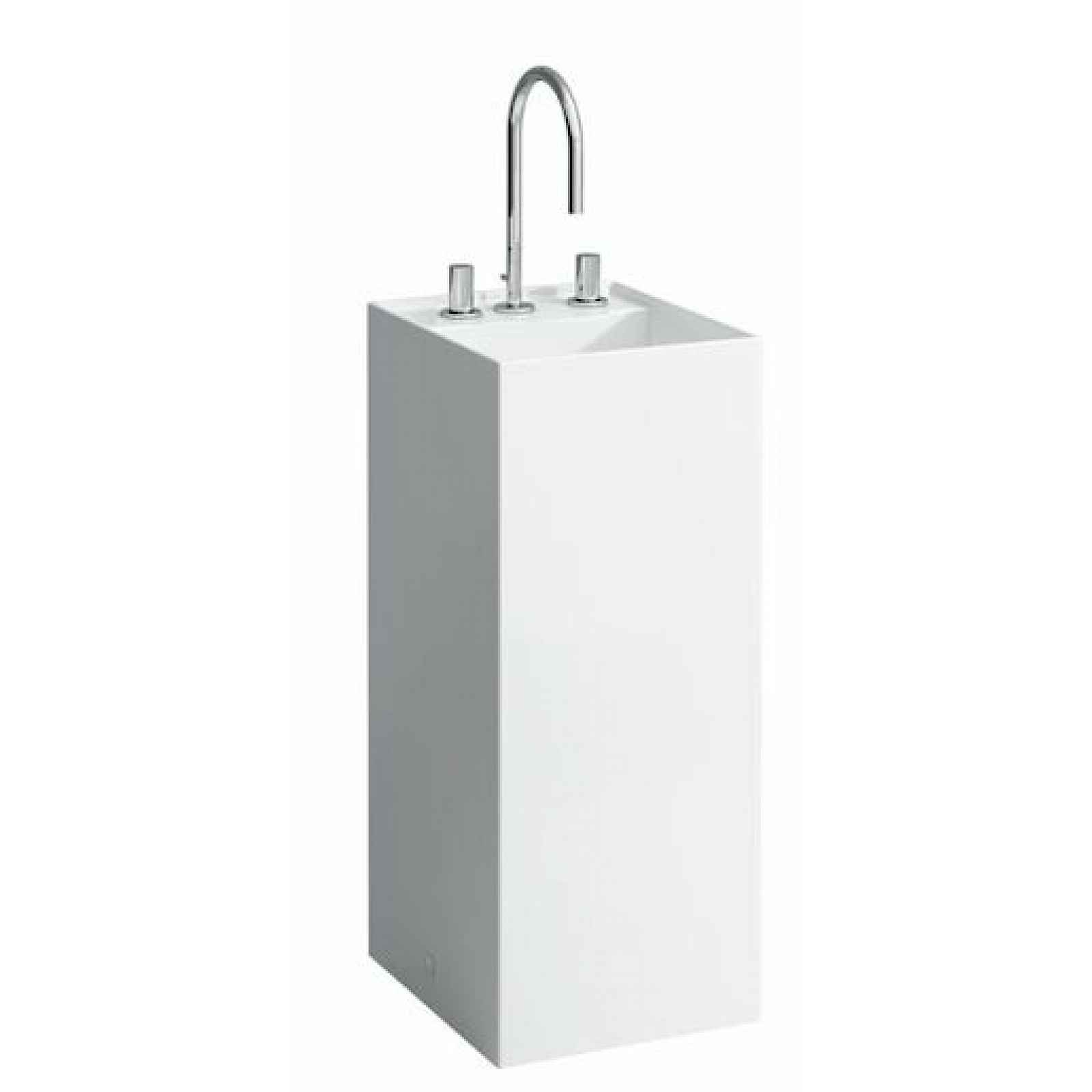 Umyvadlo Laufen Kartell By Laufen 37,5x43,5 cm tři otvory pro baterii H8113310001581