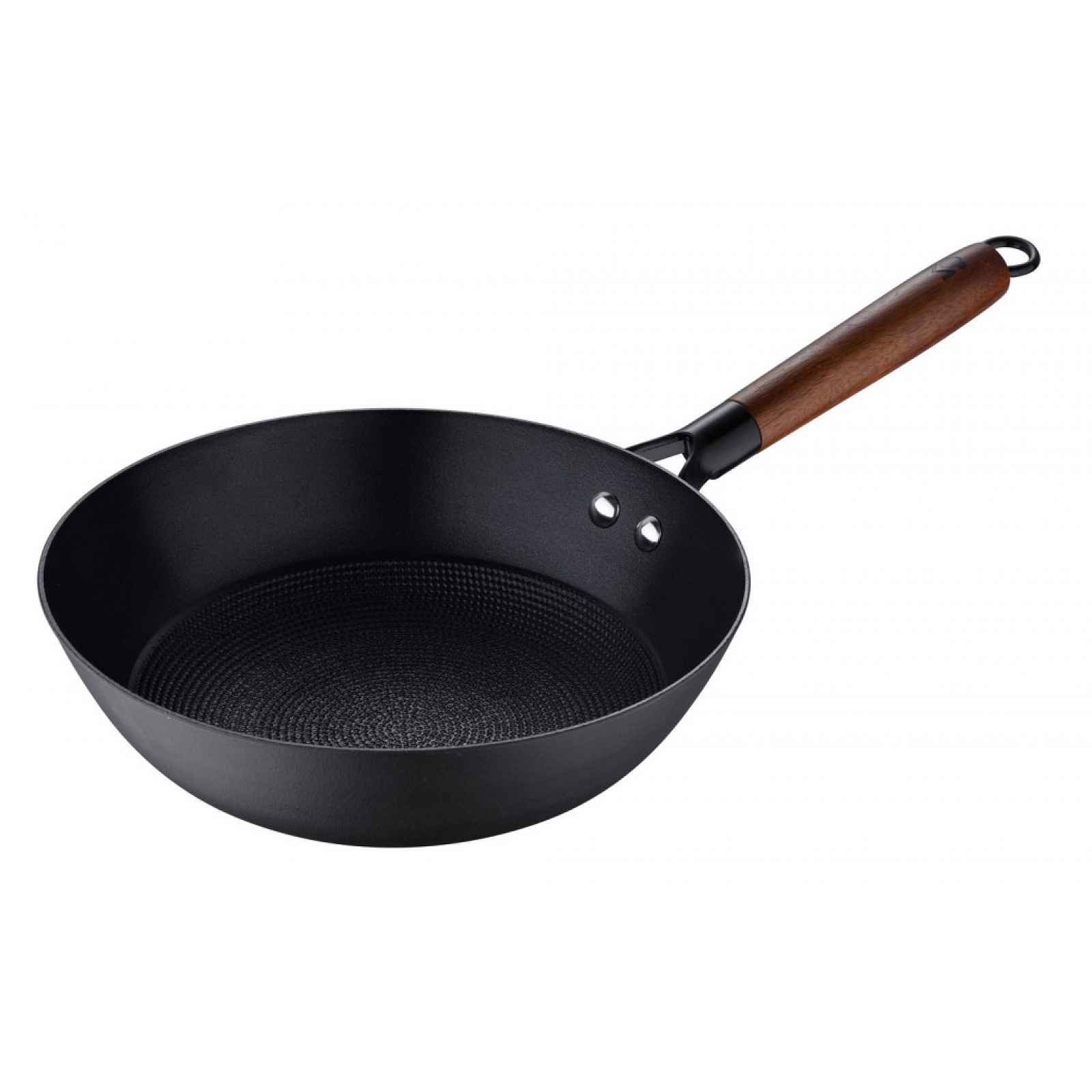 Wok pánev Odin 24 cm, železo, černá