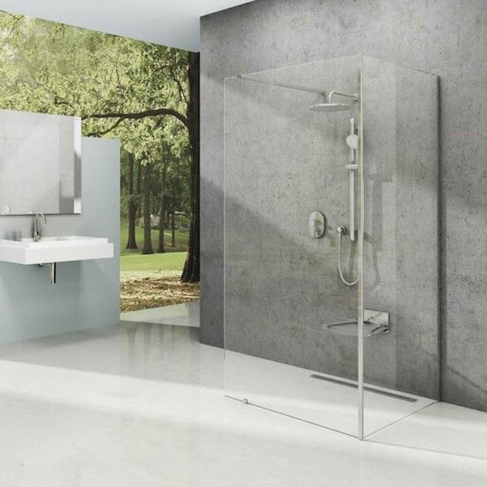 Sprchová zástěna walk-in 120x90x200 cm Ravak Walk-In chrom lesklý GW1CG7C00Z1