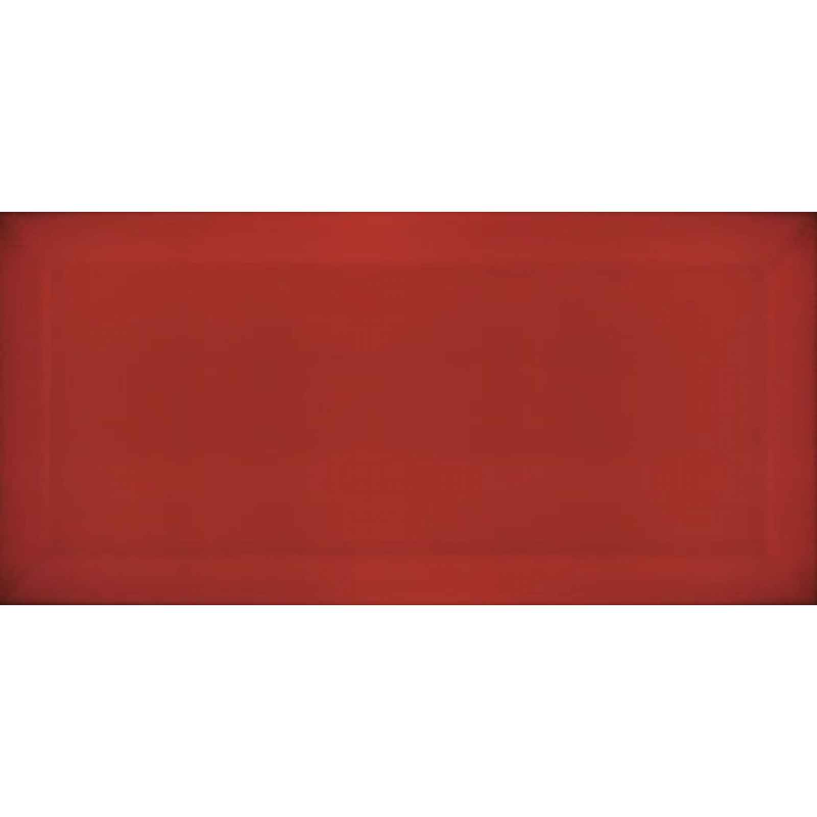 Obklad Ribesalbes Chic Colors rojo bisel 10x20 cm lesk CHICC1352