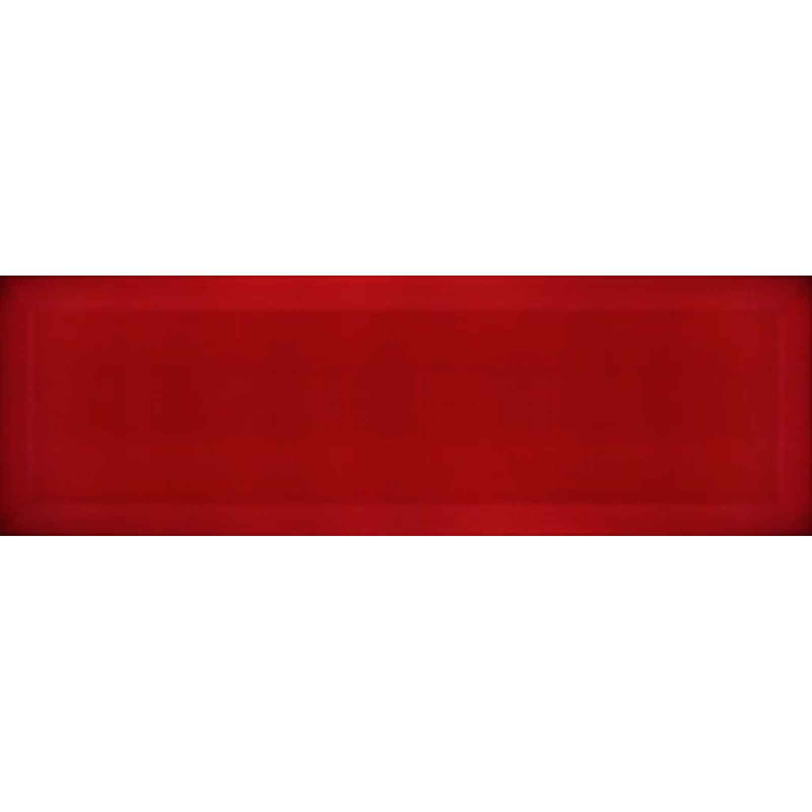 Obklad Ribesalbes Chic Colors rojo bisel 10x30 cm lesk CHICC1404