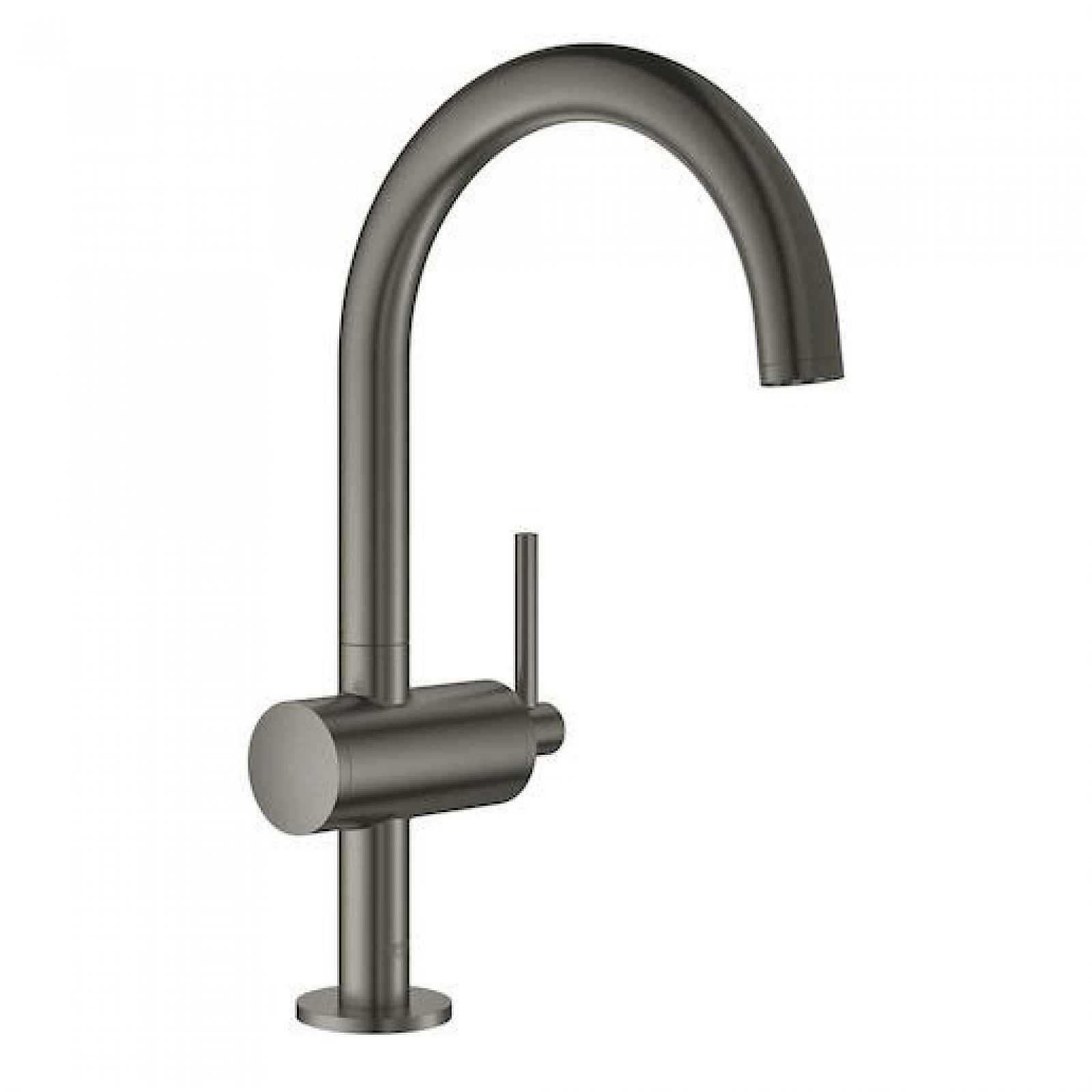 Vysoká umyvadlová baterie Grohe Atrio Brushed Hard Graphite 32042AL3