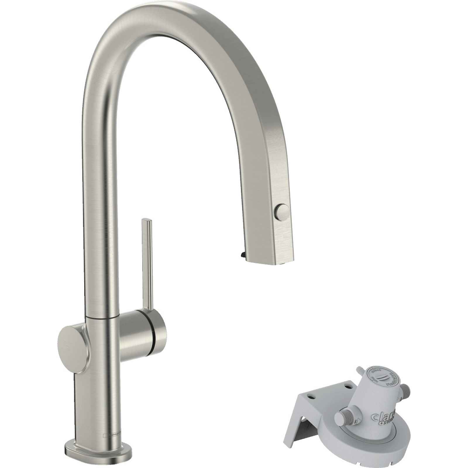 Dřezová baterie Hansgrohe Aqittura bez výpusti nerez 76803800