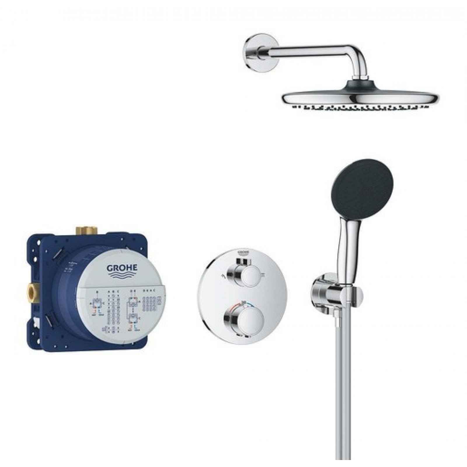 Sprchový systém Grohe Precision včetně podomítkového tělesa chrom 34883000