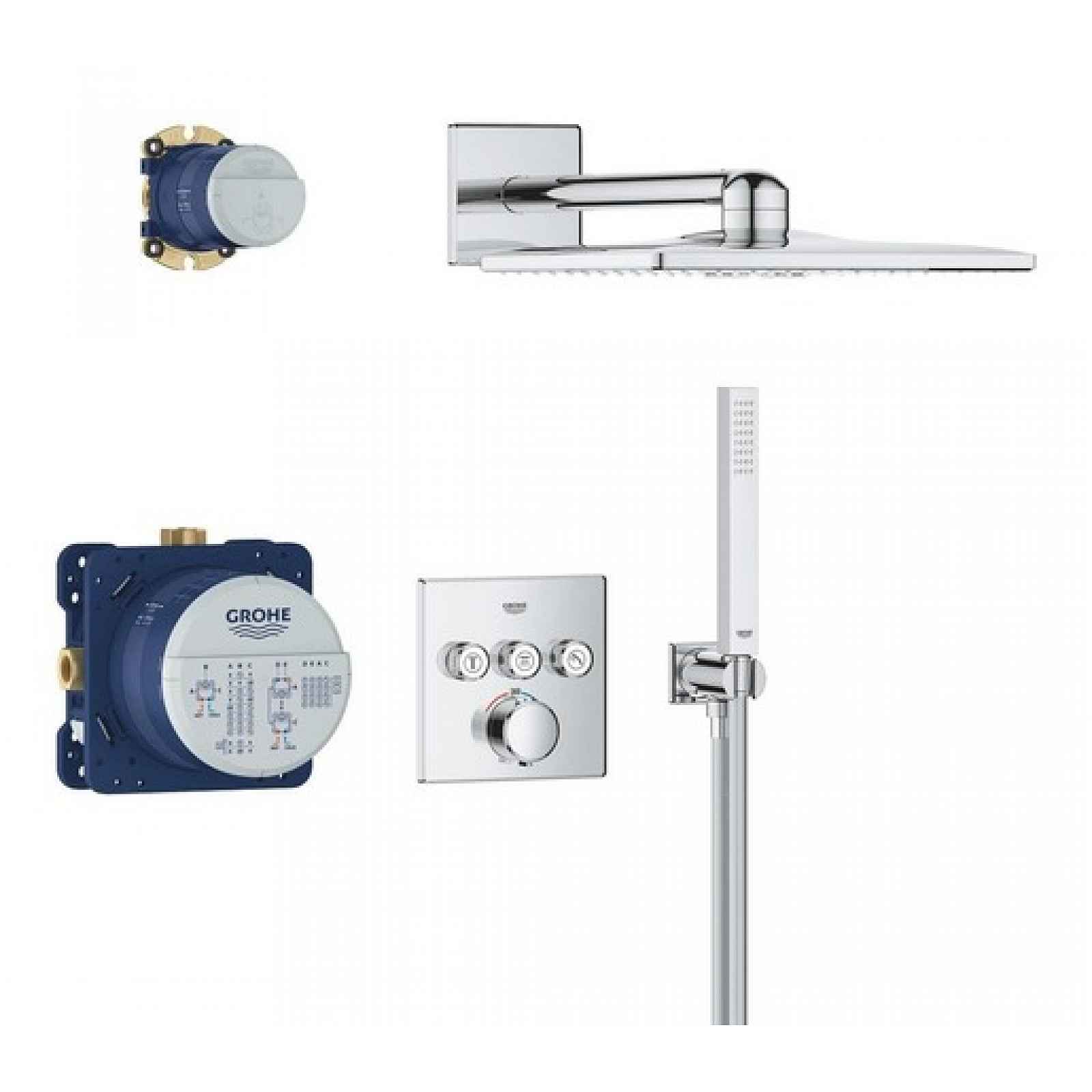 Sprchový systém Grohe Precision SmartControl včetně podomítkového tělesa chrom 34875000