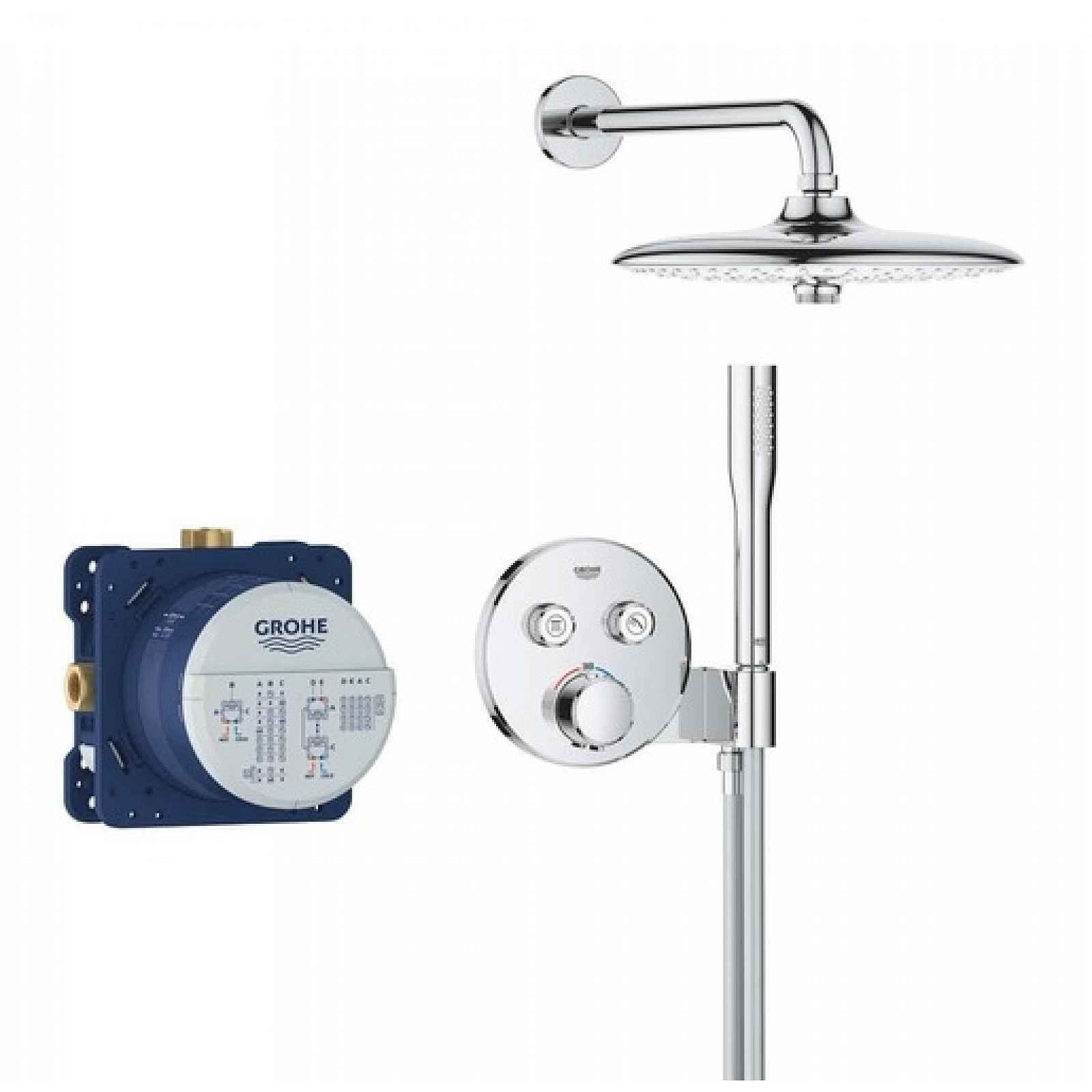 Sprchový systém Grohe Precision SmartControl včetně podomítkového tělesa chrom 34878000