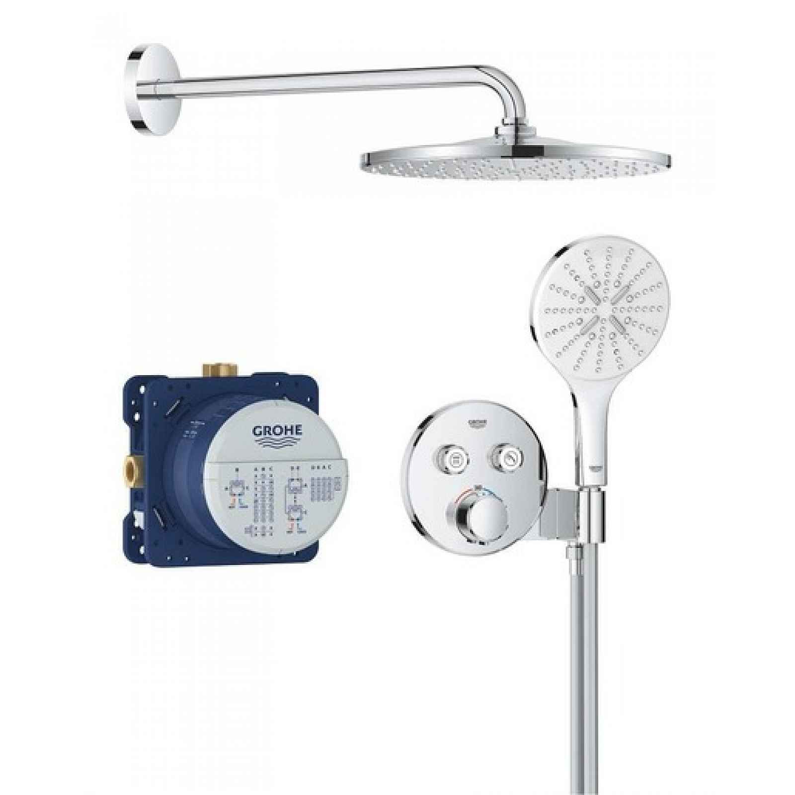 Sprchový systém Grohe Precision SmartControl včetně podomítkového tělesa chrom 34877000