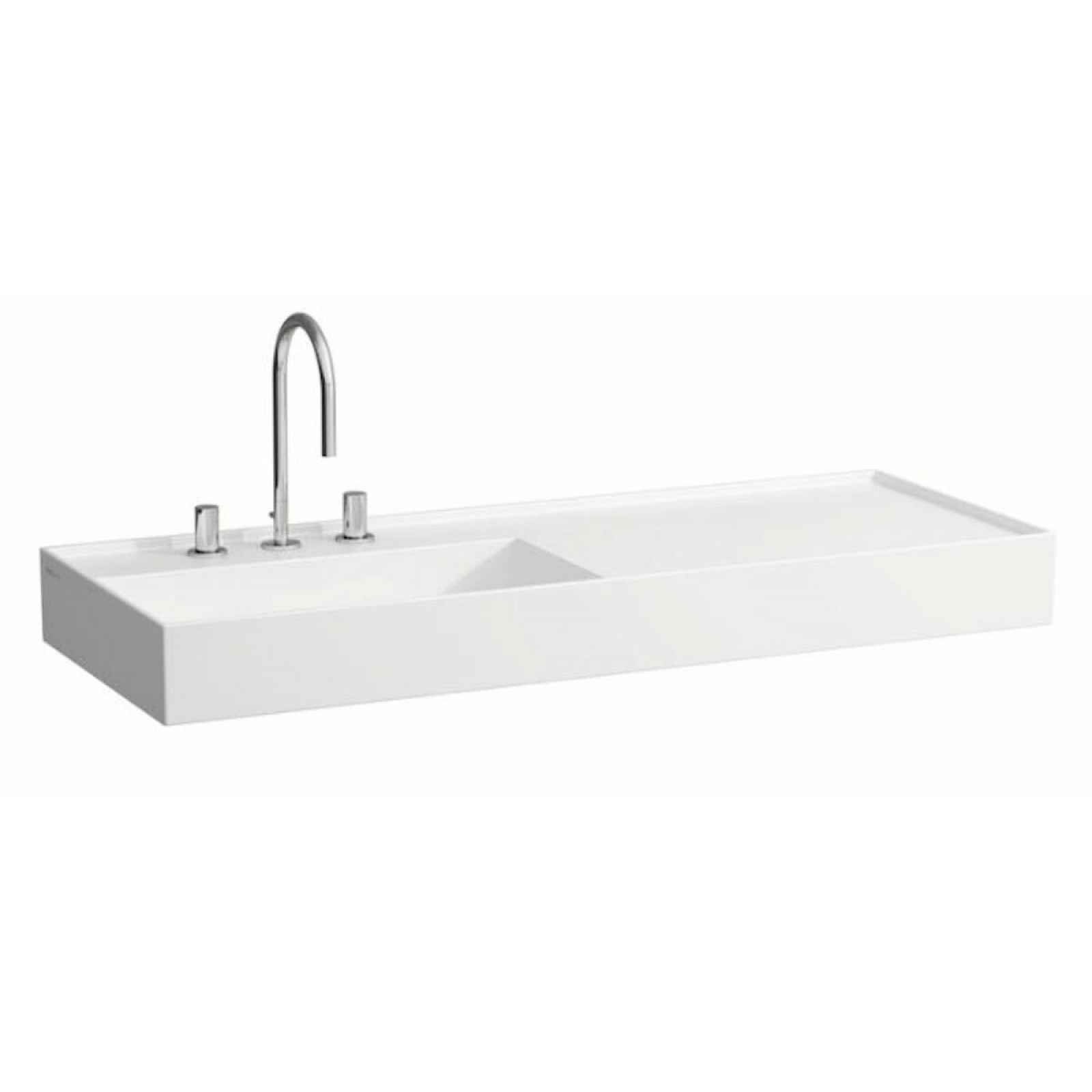 Umyvadlo Laufen Kartell By Laufen 120x46 cm otvor pro baterii, bez přepadu H8133324001111