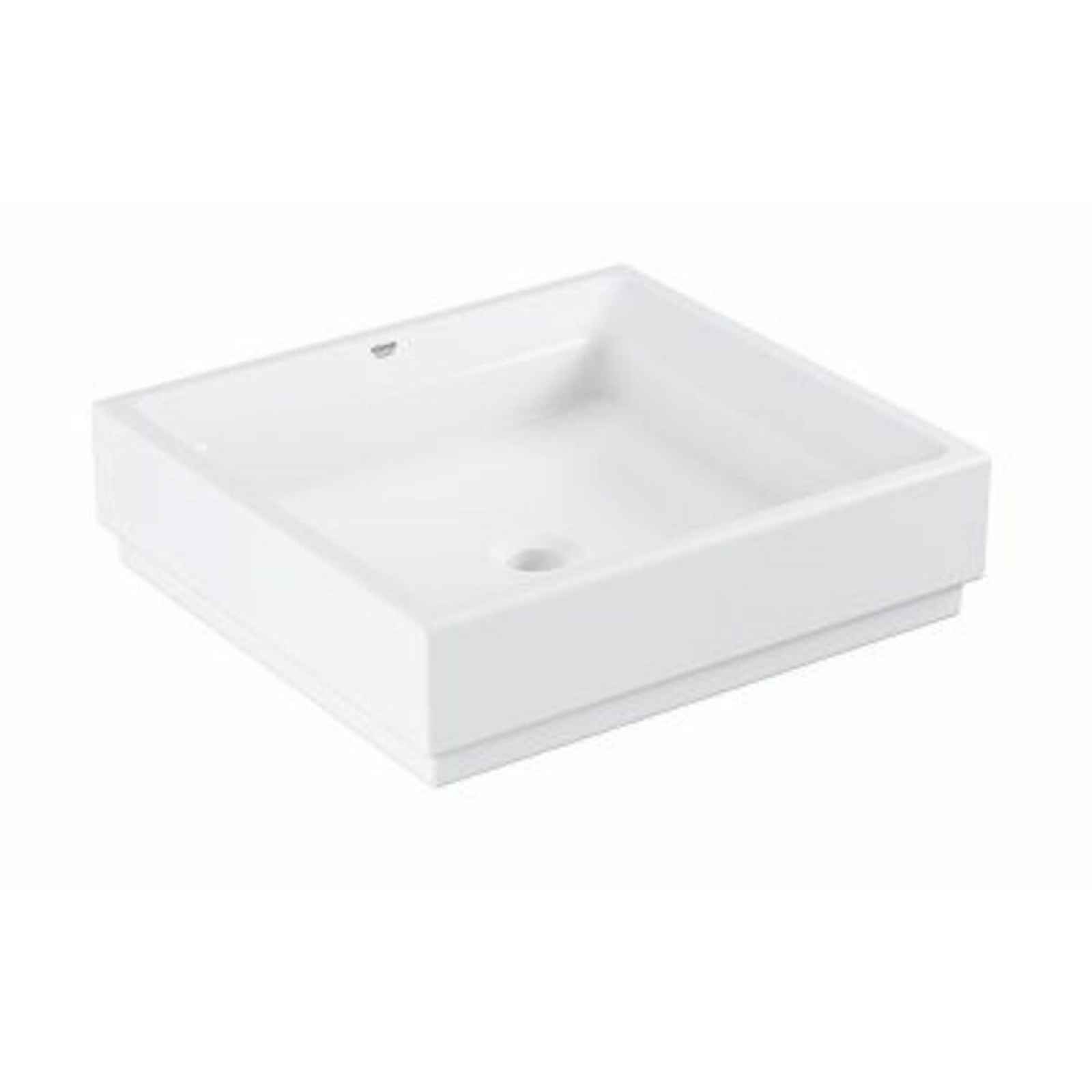 Umyvadlo na desku Grohe Cube Ceramic 50x47 cm alpská bílá otvor pro baterii uprostřed 3948100H