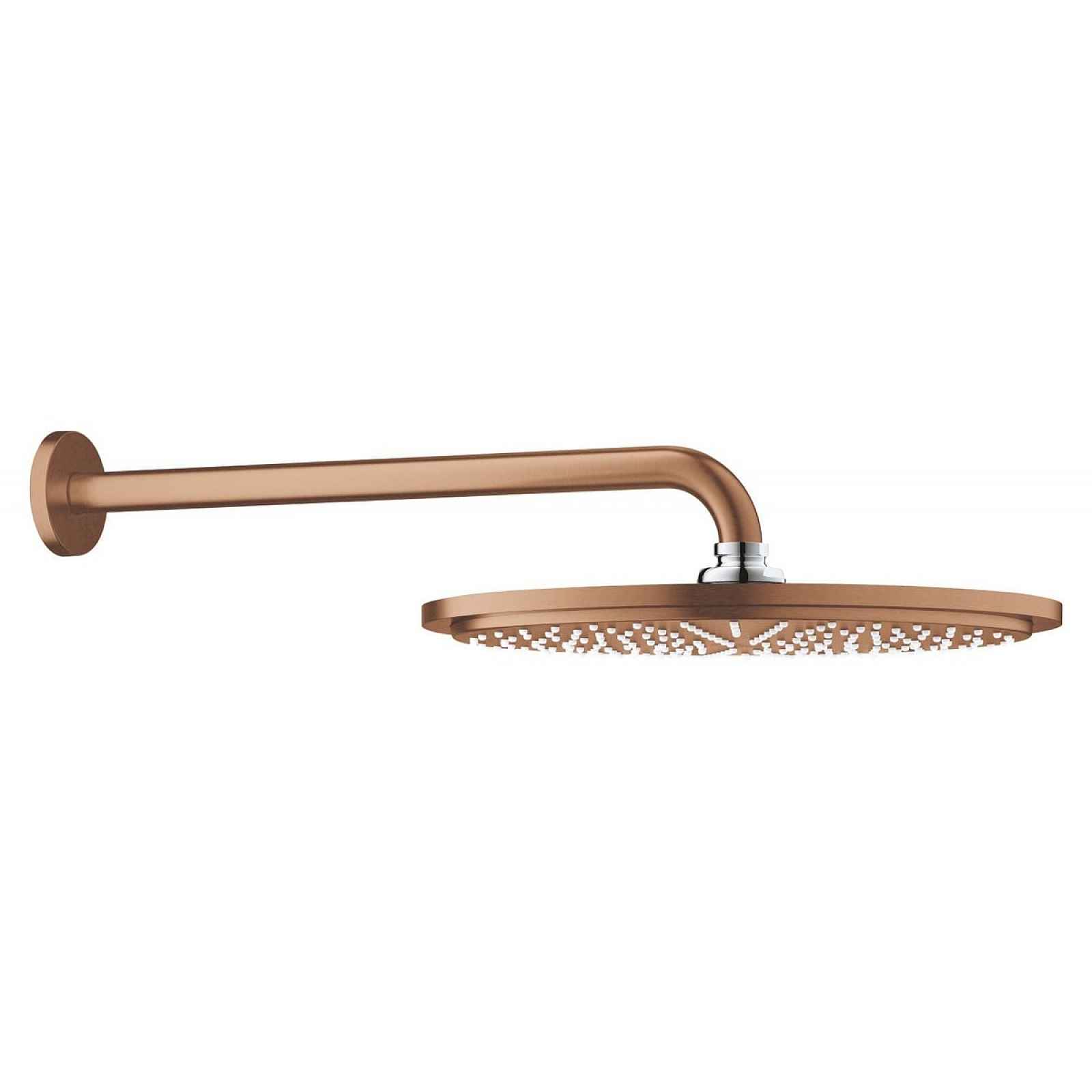 Hlavová sprcha Grohe Rainshower Cosmopolitan Metal včetně sprchového ramena Brushed Warm Sunset 26066DL0