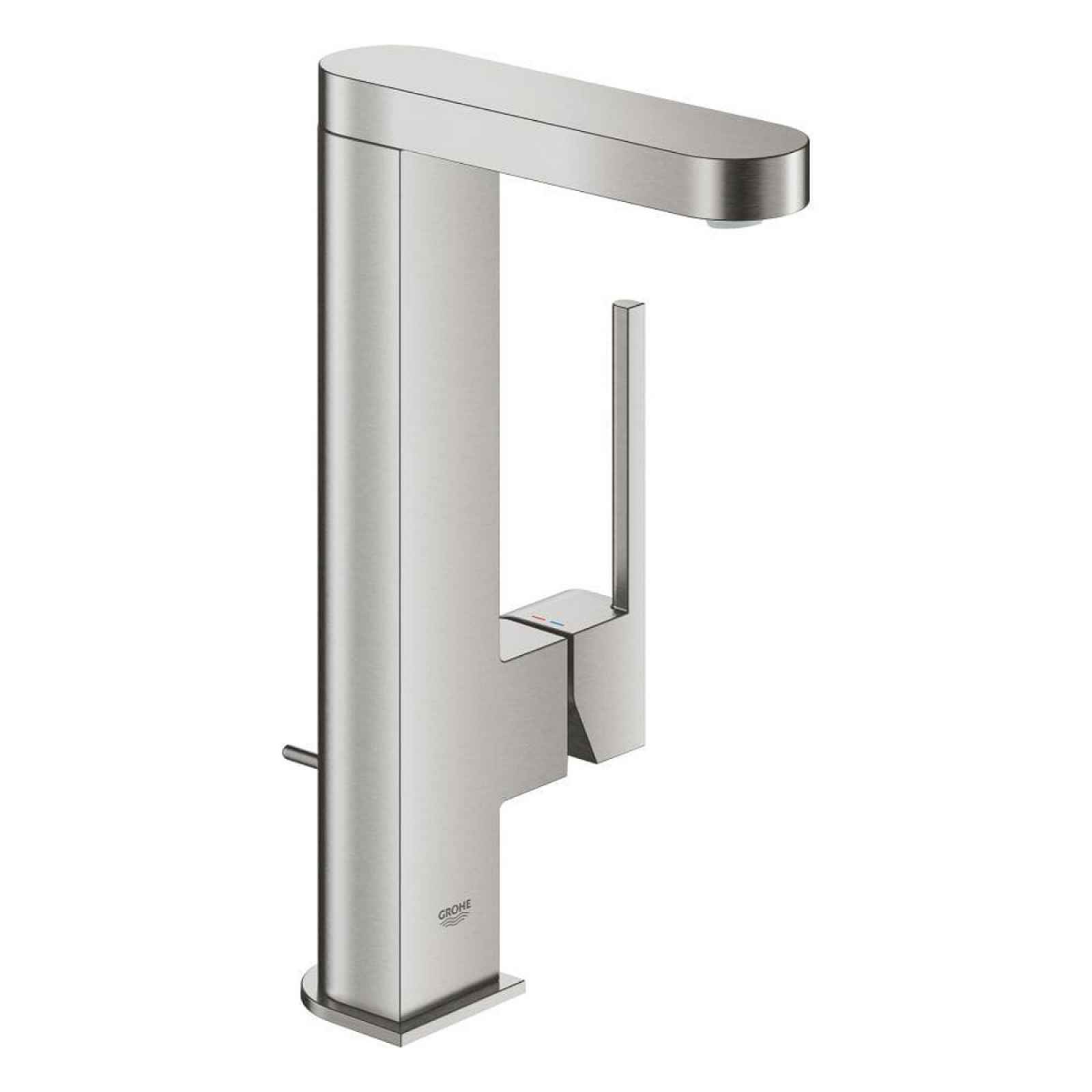 Umyvadlová vysoká baterie Grohe PLUS s otočným ramínkem supersteel 23851DC3