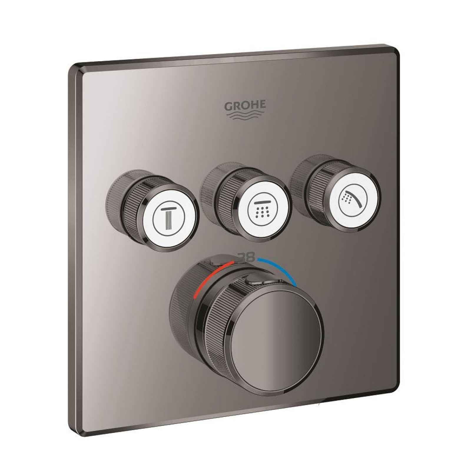 Vanová baterie Grohe SMARTCONTROL bez podomítkového tělesa Hard Graphite 29126A00