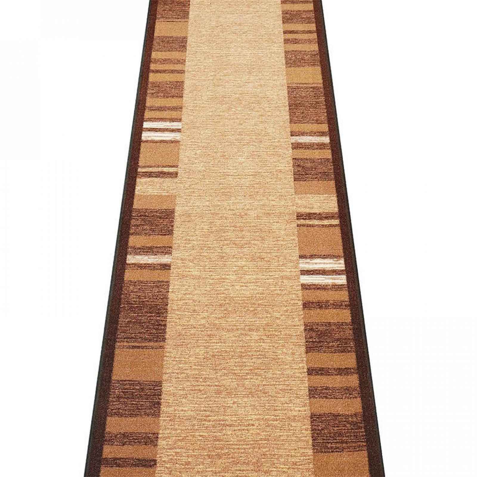 Vopi Kusový koberec GENEVE hnědá 67 x 350 cm
