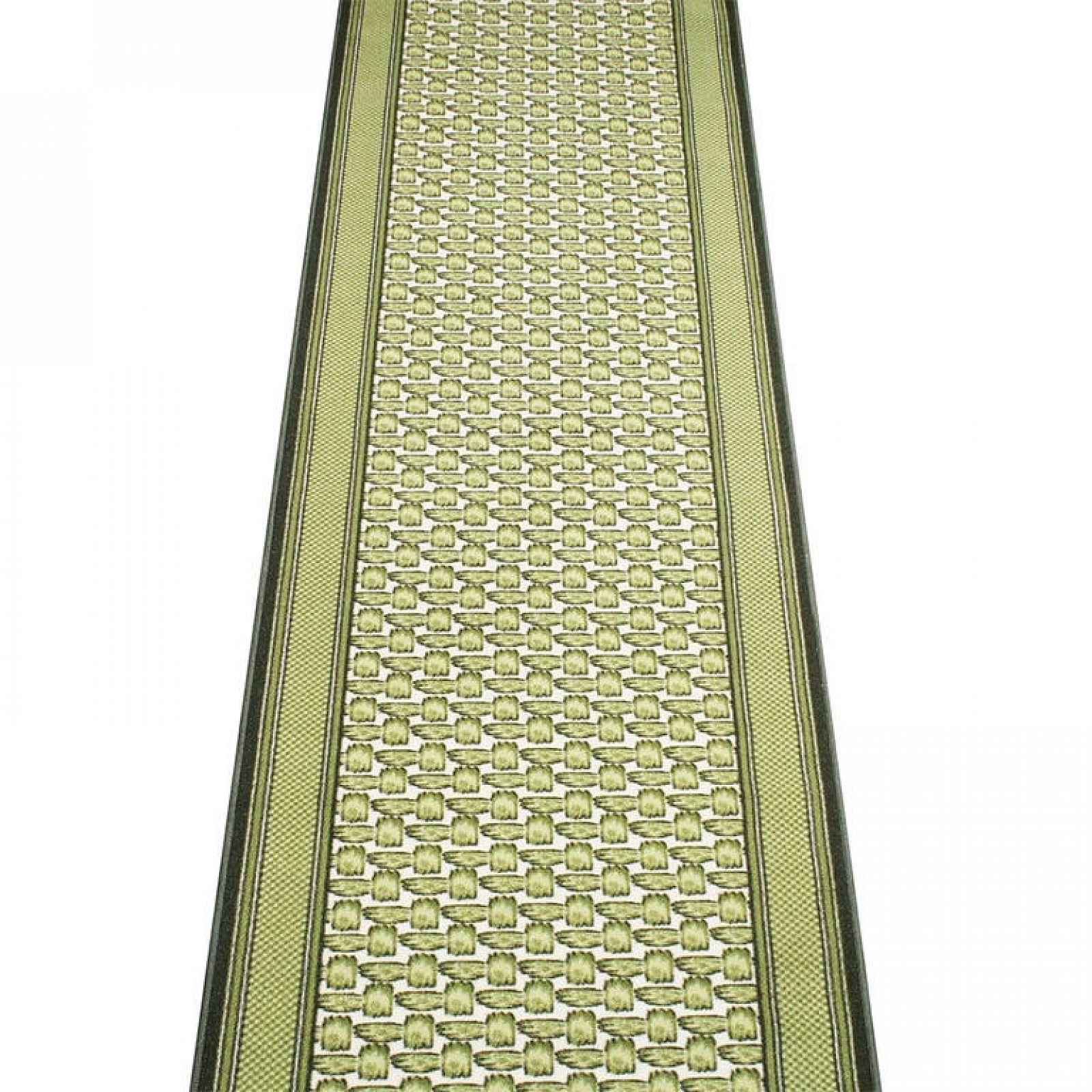 Vopi Kusový koberec GRENOBLE zelená 67 x 250 cm