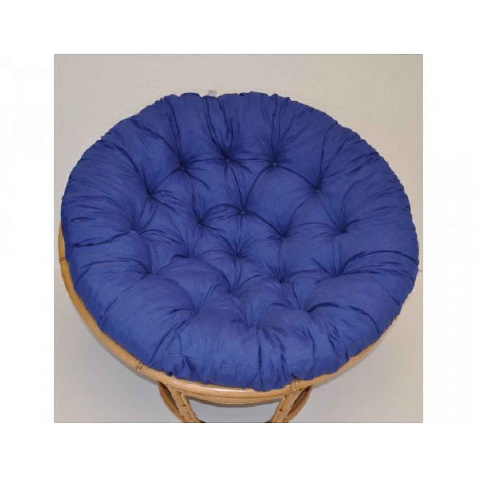 Polstr na PAPASAN 110 cm (průměr sedáku 120 cm) - tmavě modrý MELÍR