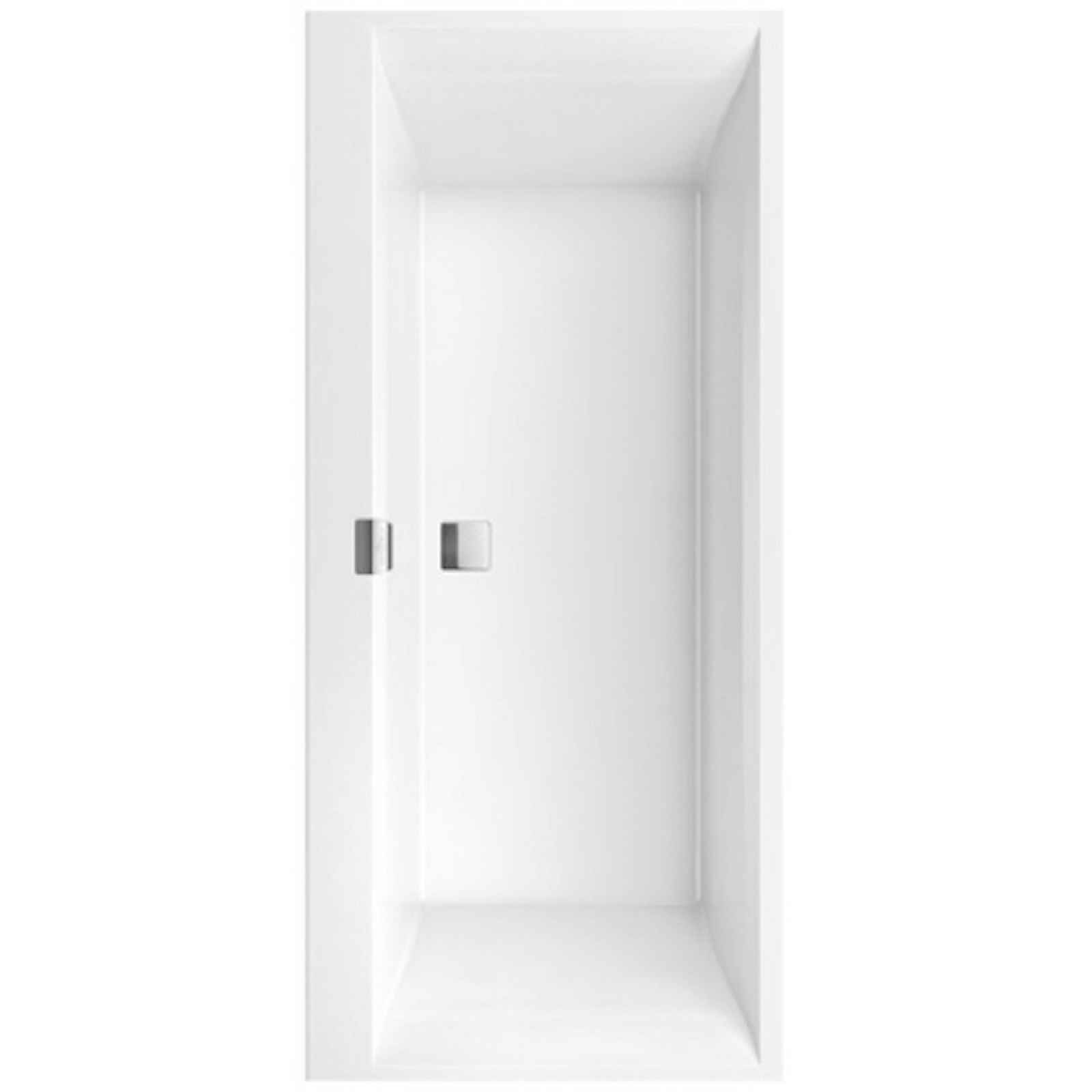 Obdélníková vana Villeroy & Boch Squaro 180x80 cm litý mramor UBQ180SQE2DV-01