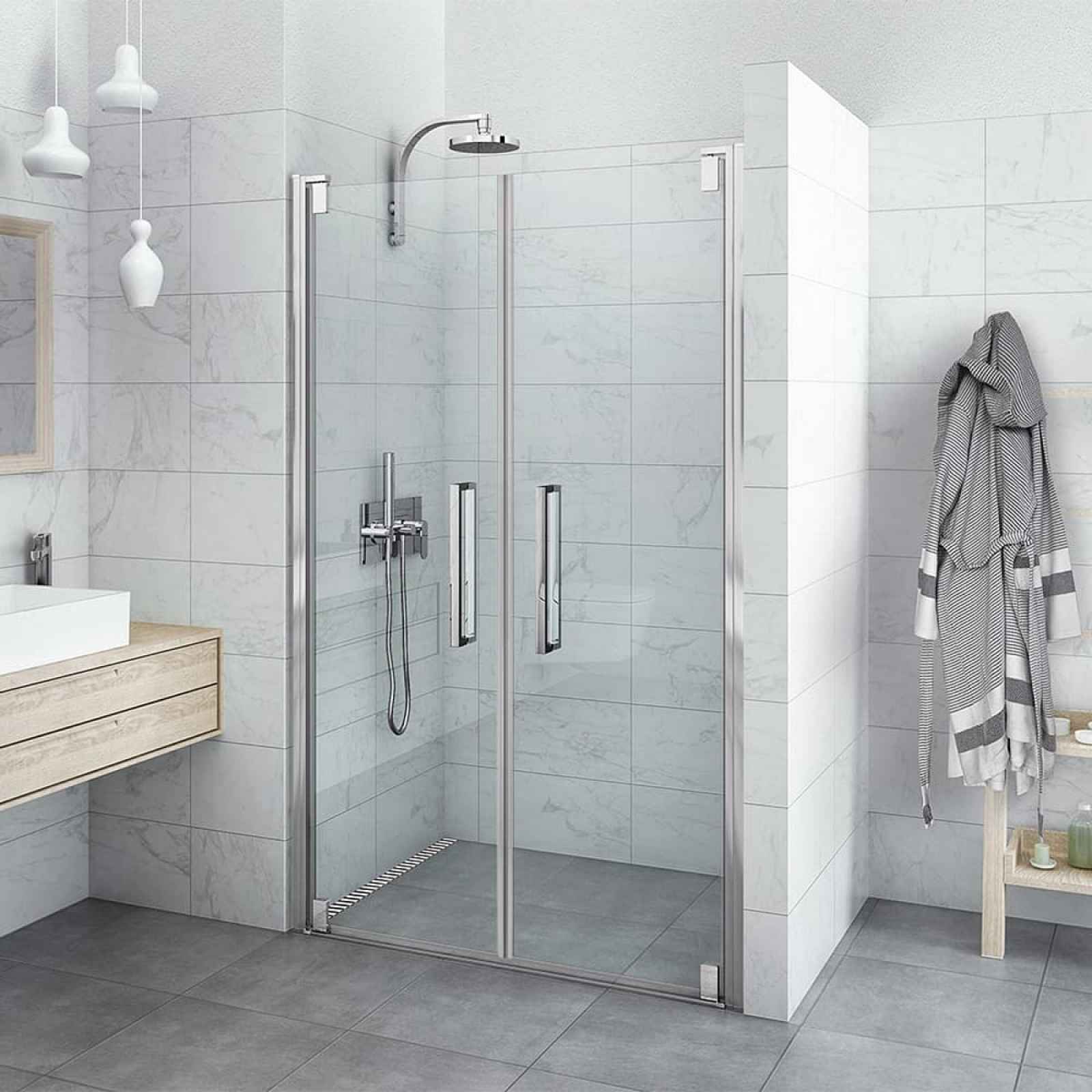 Sprchové dveře Walk-In / dveře 80 cm Roth Hitech Neo Line HI 2B2 08020 VPE