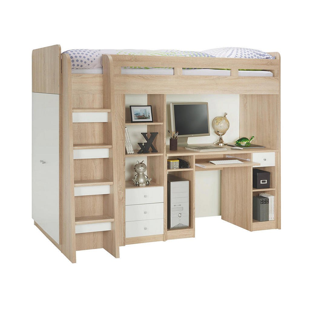 Carryhome Vysoká Postel, 90/200 Cm, - Dětské postele - 000241001802