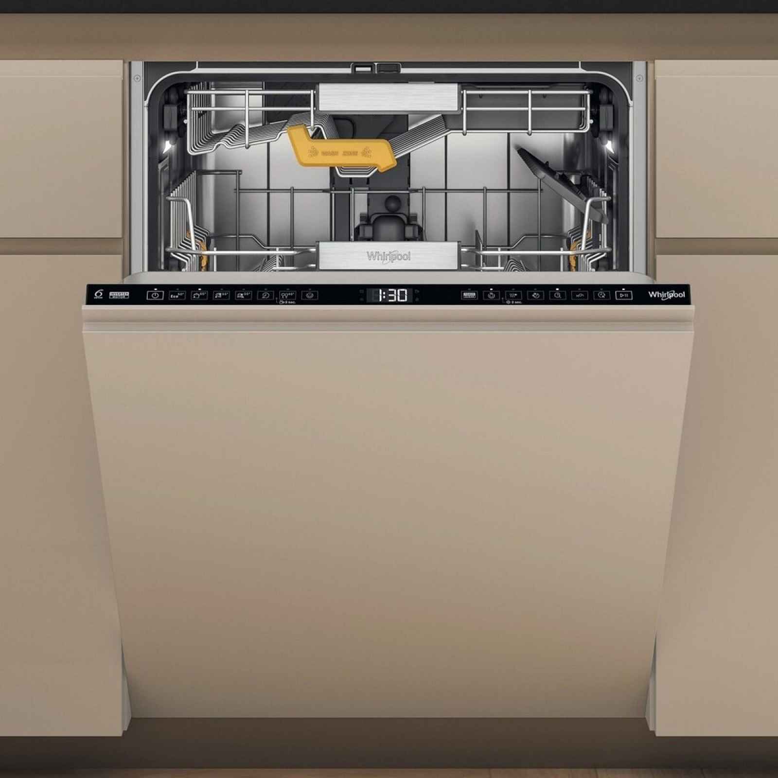 Whirlpool vestavná myčka nádobí 60 cm MaxiSpace W8IHF58TU